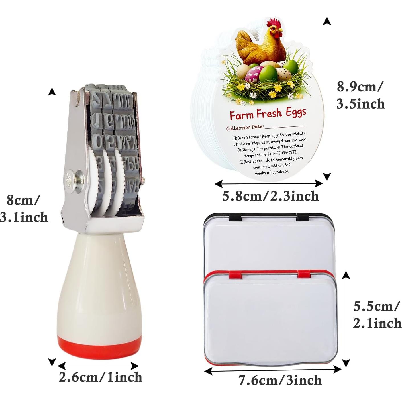 Kit de Fechado de Huevos Aunewrick con Sello y Tintas Seguras