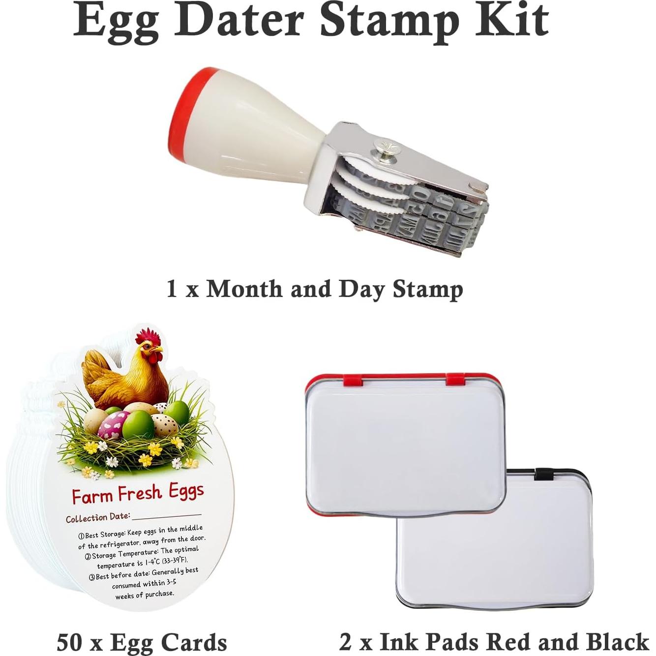 Kit de Fechado de Huevos Aunewrick con Sello y Tintas Seguras