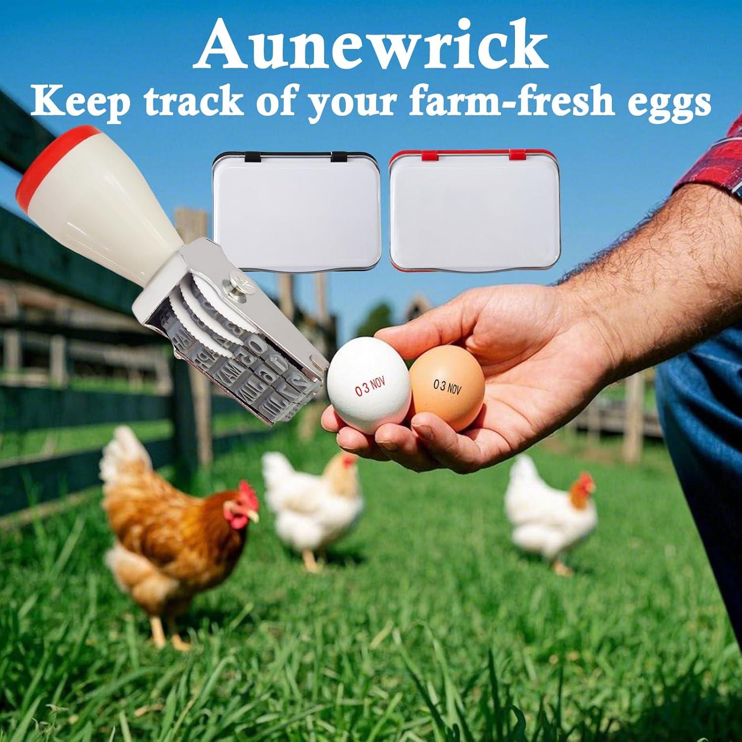 Kit de Fechado de Huevos Aunewrick con Sello y Tintas Seguras