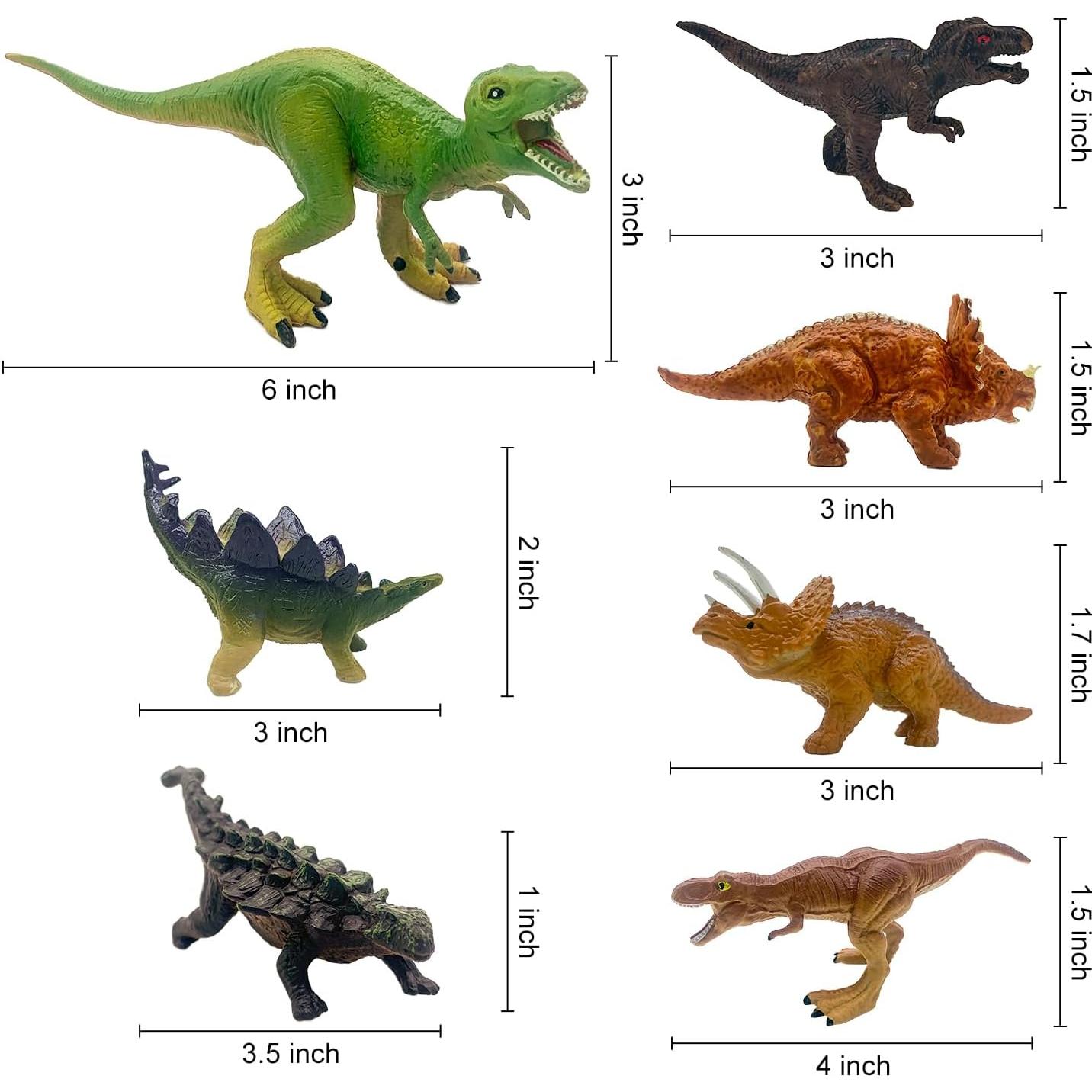 Adorno de Pastel Dinosaurio Tarocynn 22 Piezas PVC