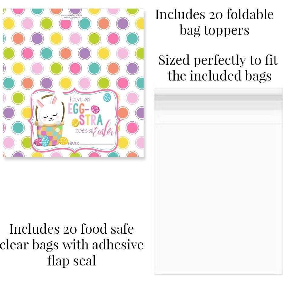 Toppers de Bolsa de Pascua Amanda Creation - Set de 20 Unidades