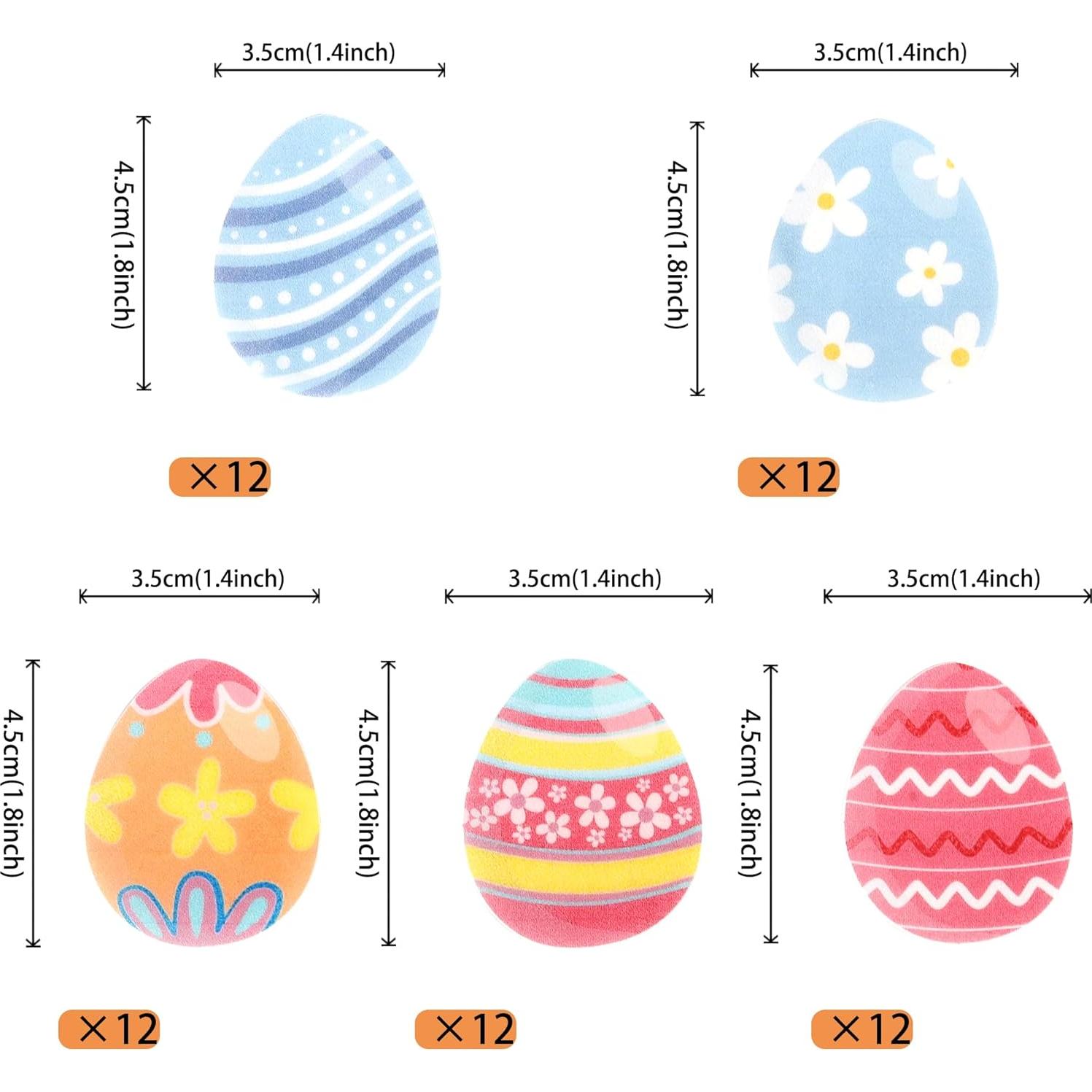 Rsstarxi 60 Decoraciones Comestibles Huevos Pascua Cupcakes