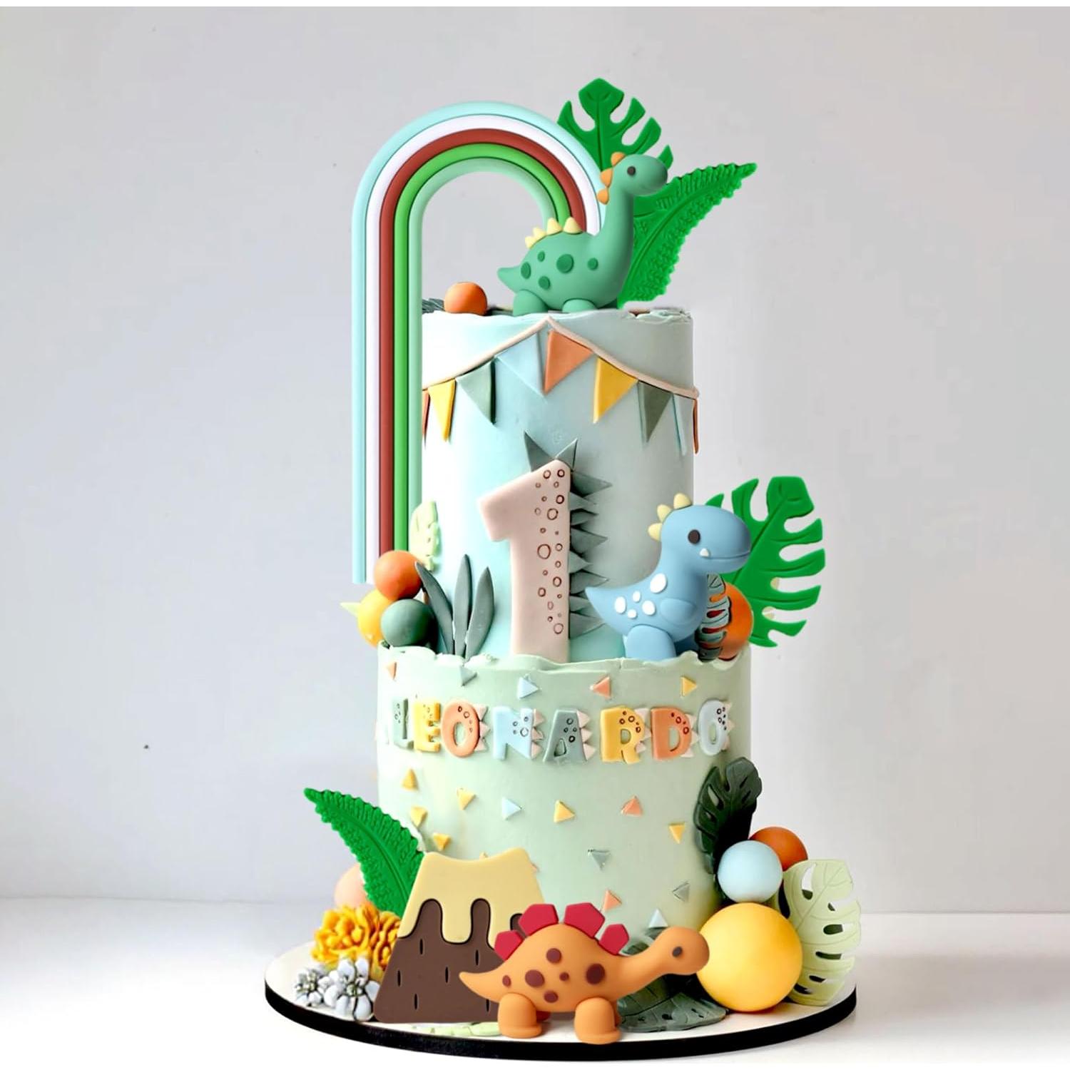Decoraciones de Pastel de Dinosaurio Roaring Good Time - 10 Piezas