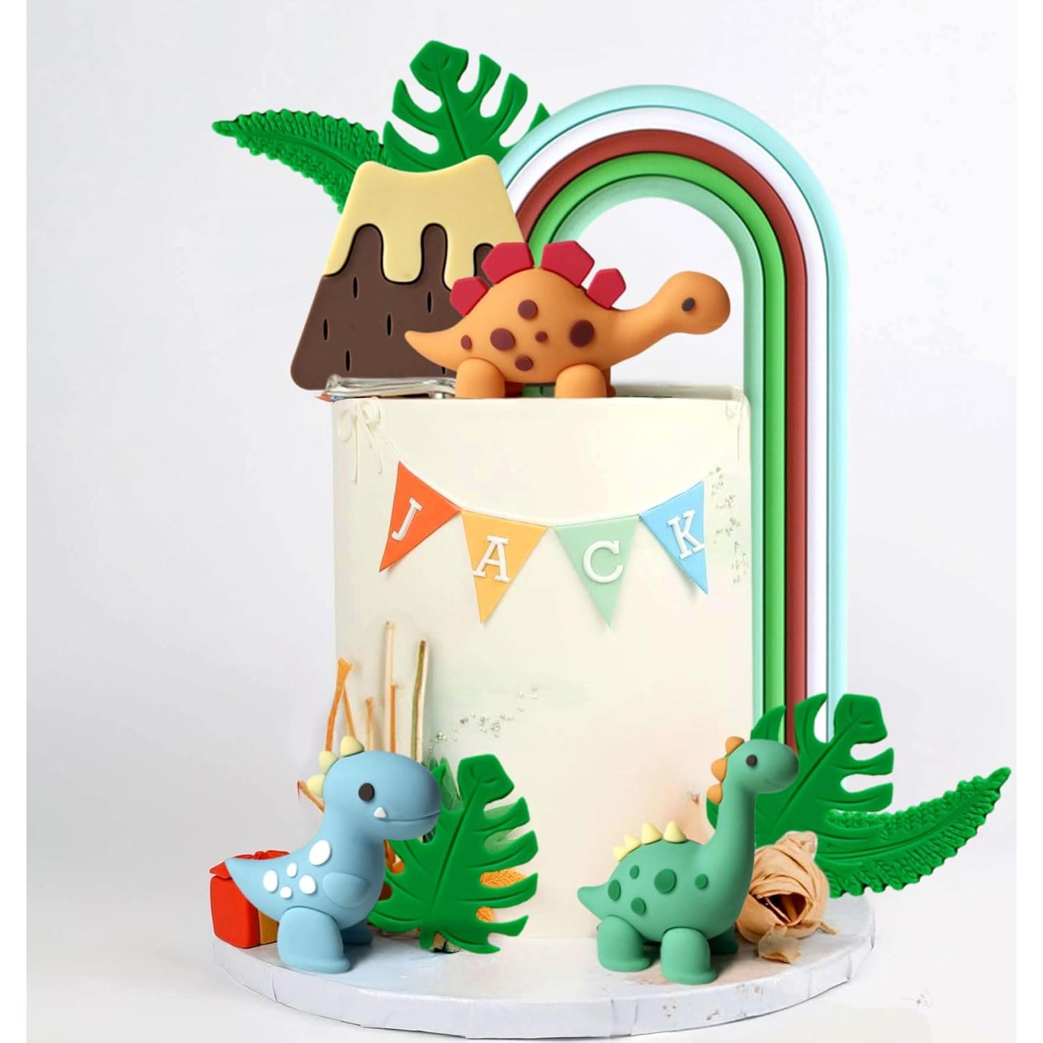 Decoraciones de Pastel de Dinosaurio Roaring Good Time - 10 Piezas