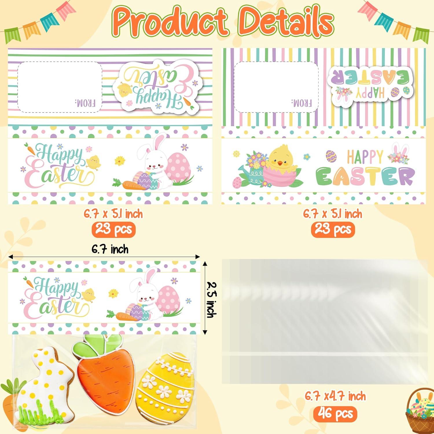 Set de 46 Toppers y Tarjetas de Regalo Pascua K1tpde