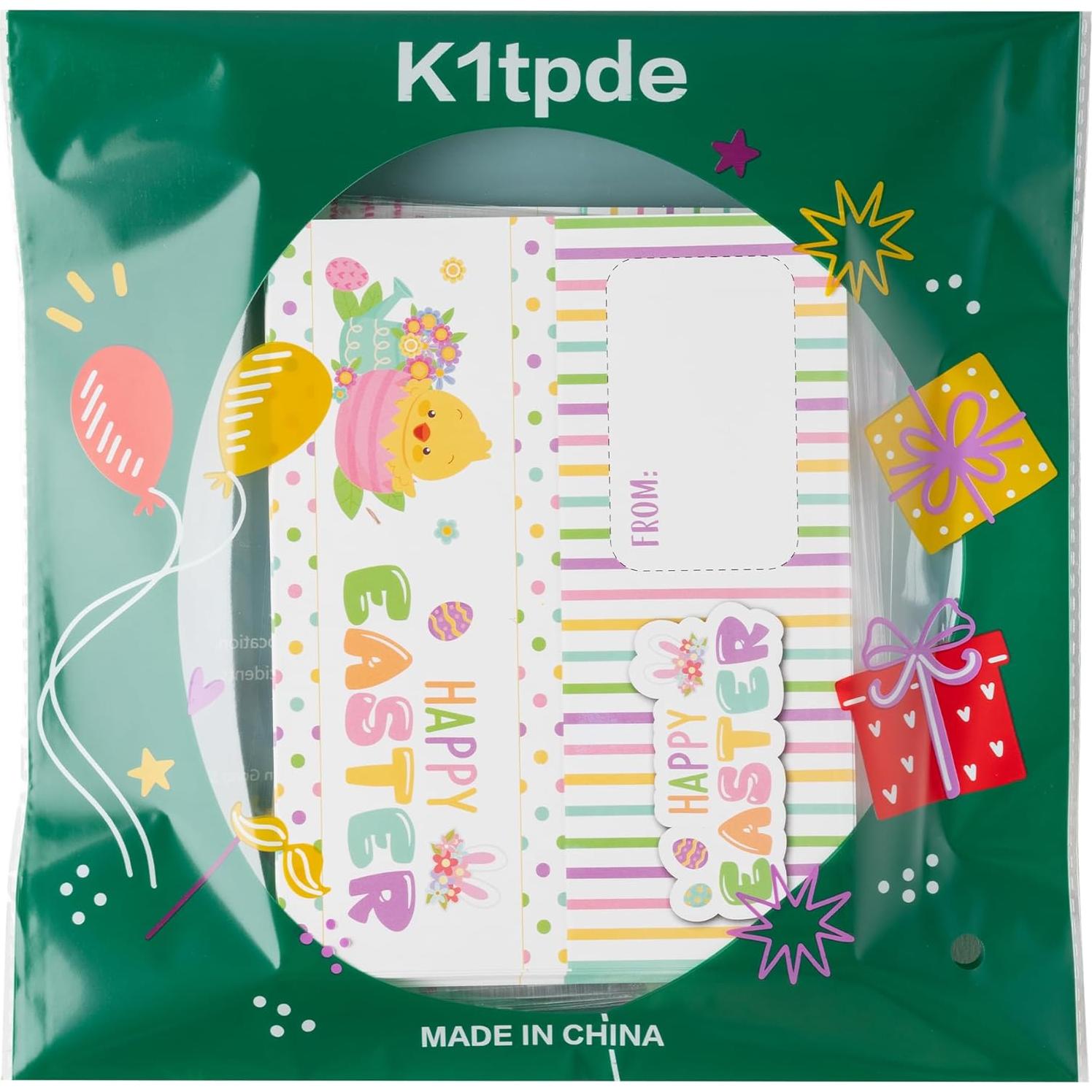 Set de 46 Toppers y Tarjetas de Regalo Pascua K1tpde