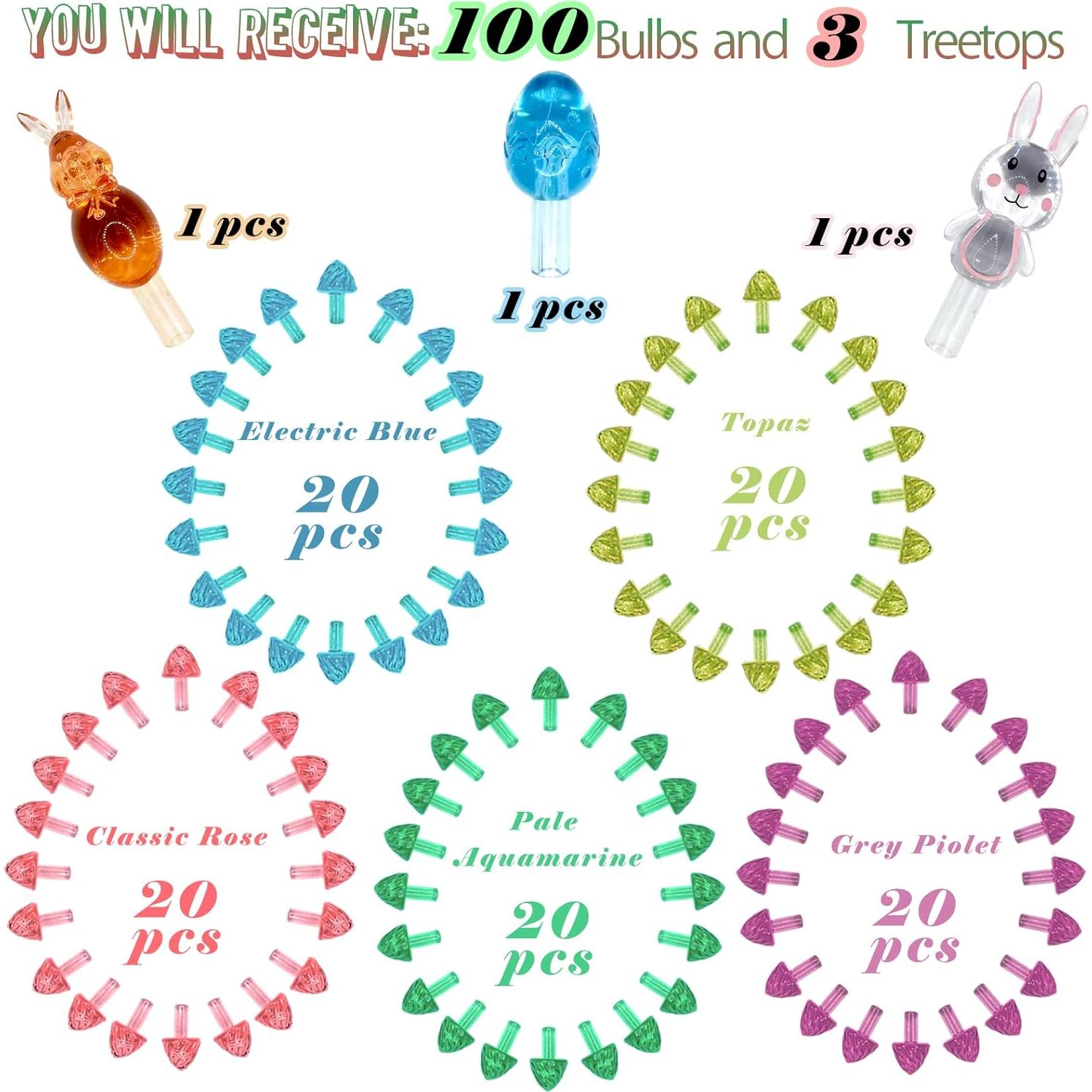 100 Bombillas de Repuesto Cerámica Ayidawedo para Árbol Pascua