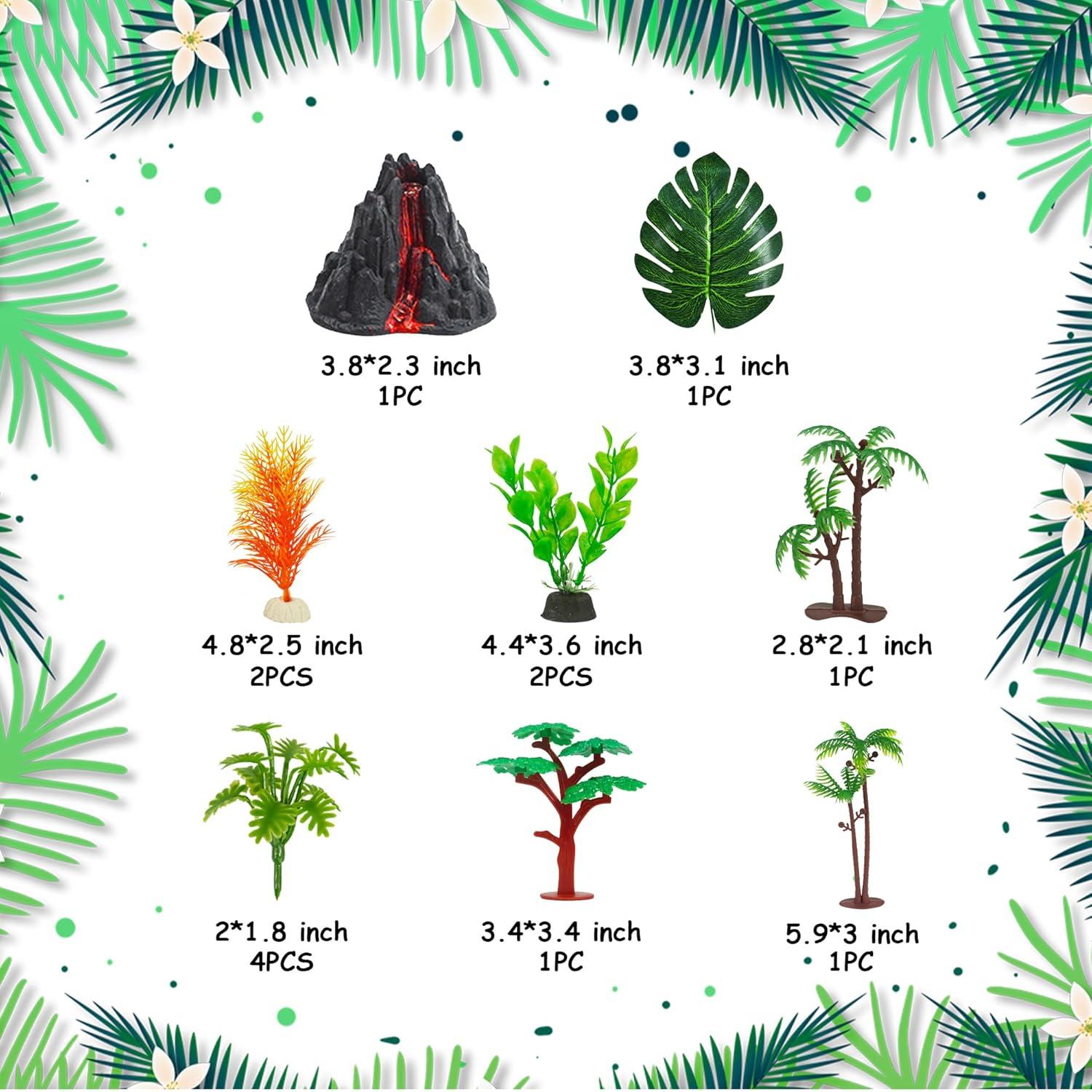 18 Adornos de Pastel de Dinosaurio DRWATE - Fiesta Temática