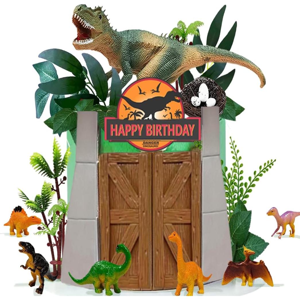 Decoraciones de Pastel de Dinosaurio DiDida - Set Completo