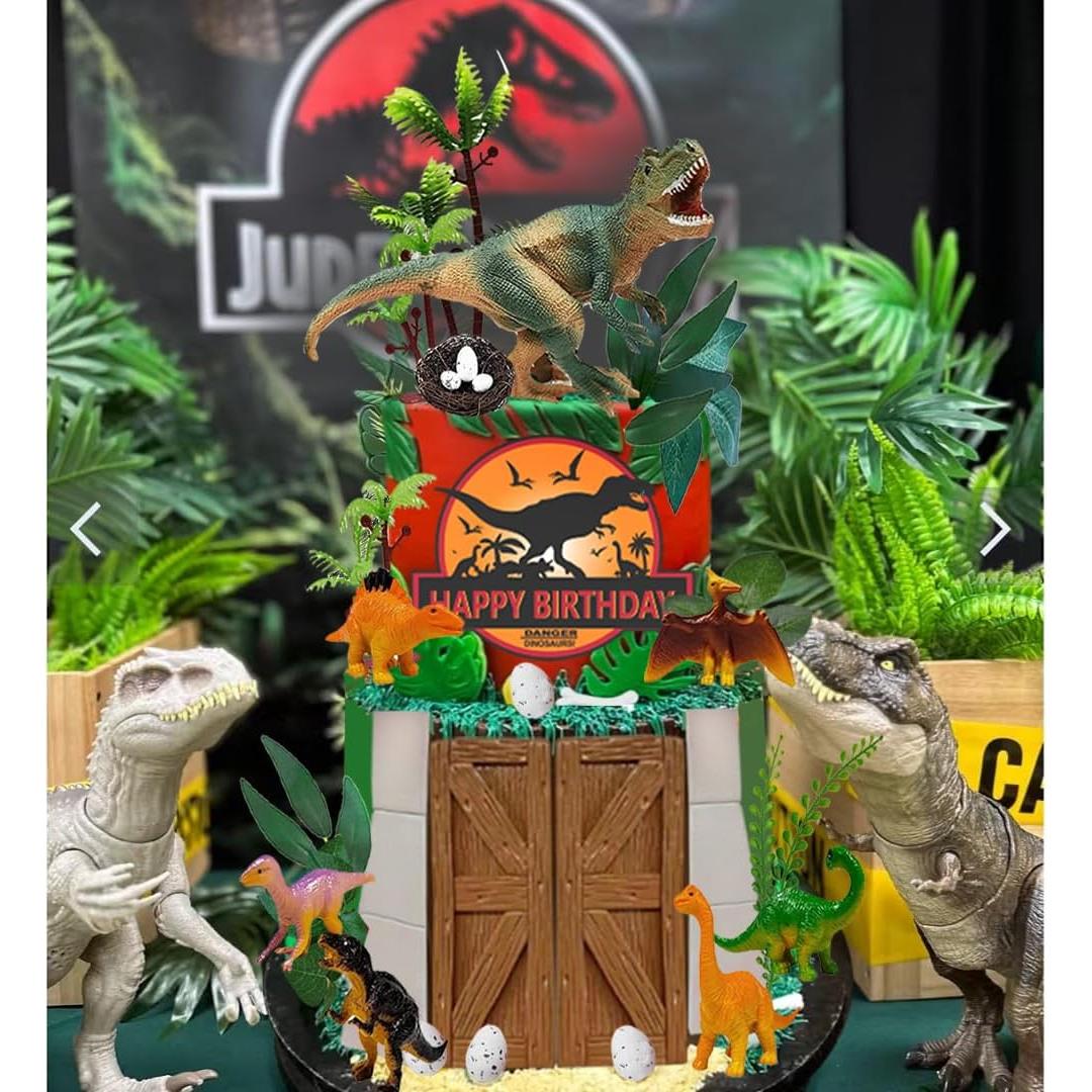 Decoraciones de Pastel de Dinosaurio DiDida - Set Completo