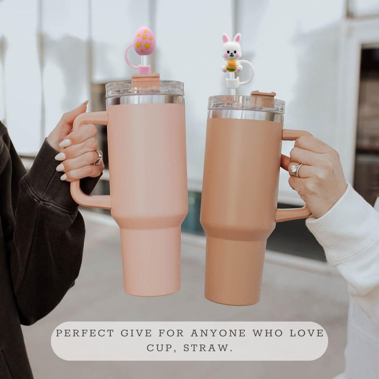 5 Tapas de Paja de Pascua Bimoha para Taza Stanley 30-40oz