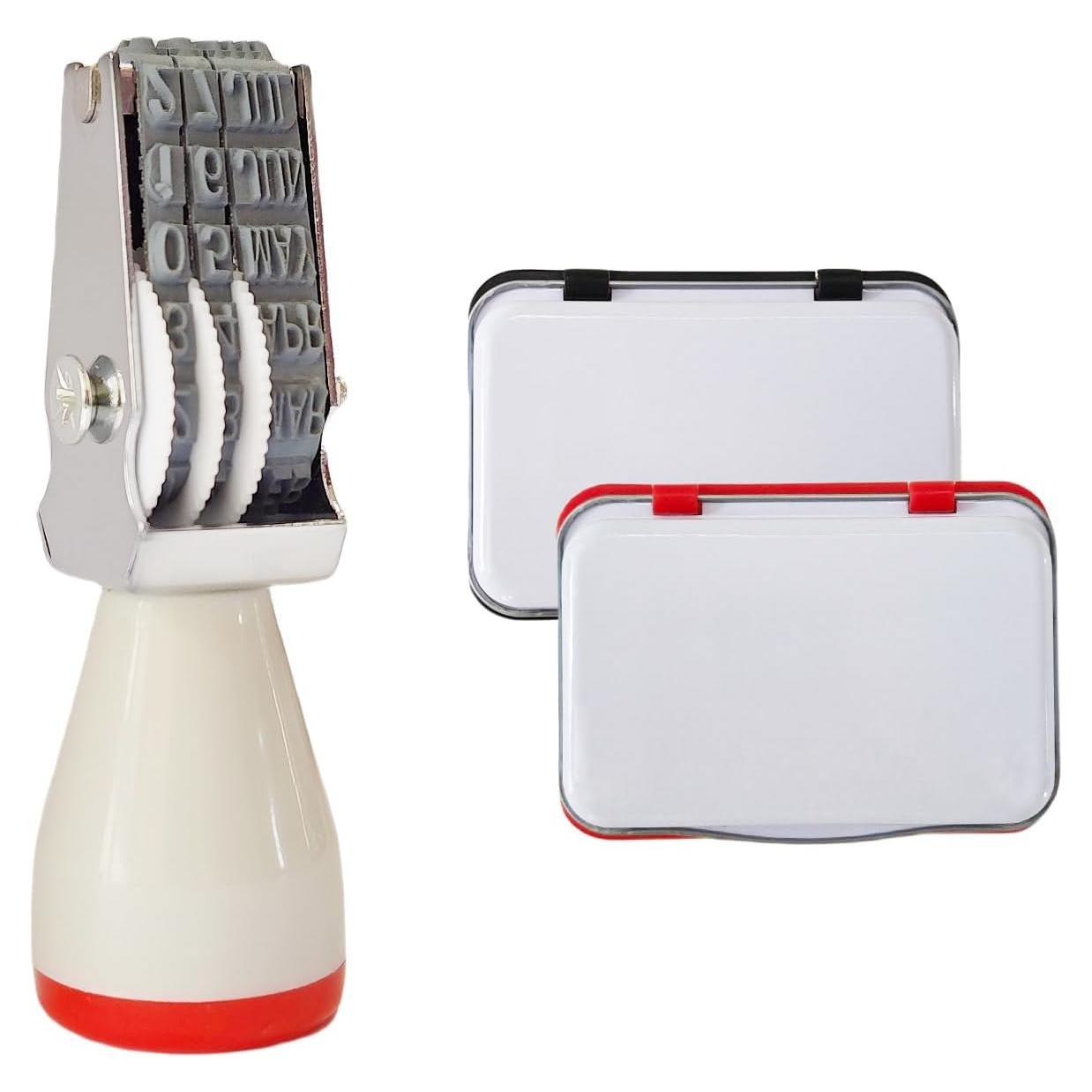 Kit de Sello de Fecha para Huevos Aunewrick con 2 Almohadillas