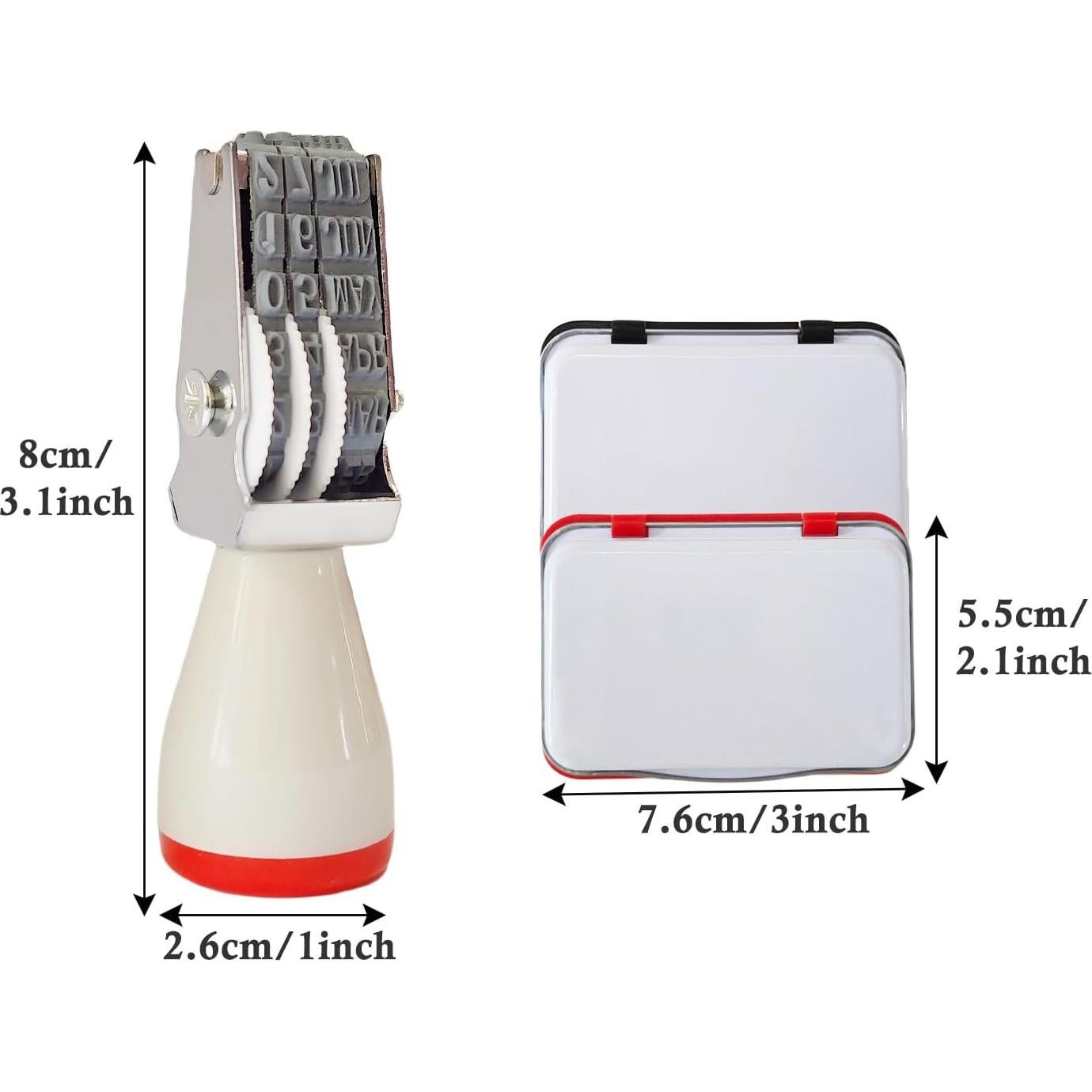 Kit de Sello de Fecha para Huevos Aunewrick con 2 Almohadillas