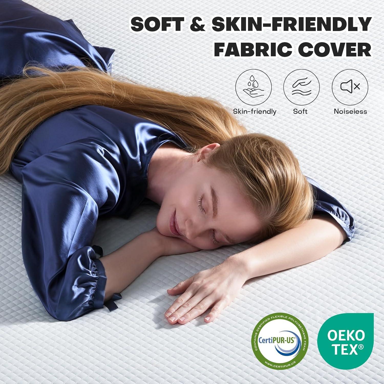 Colchón Viscoelástico Vipfree 3 Pulgadas Queen con Gel