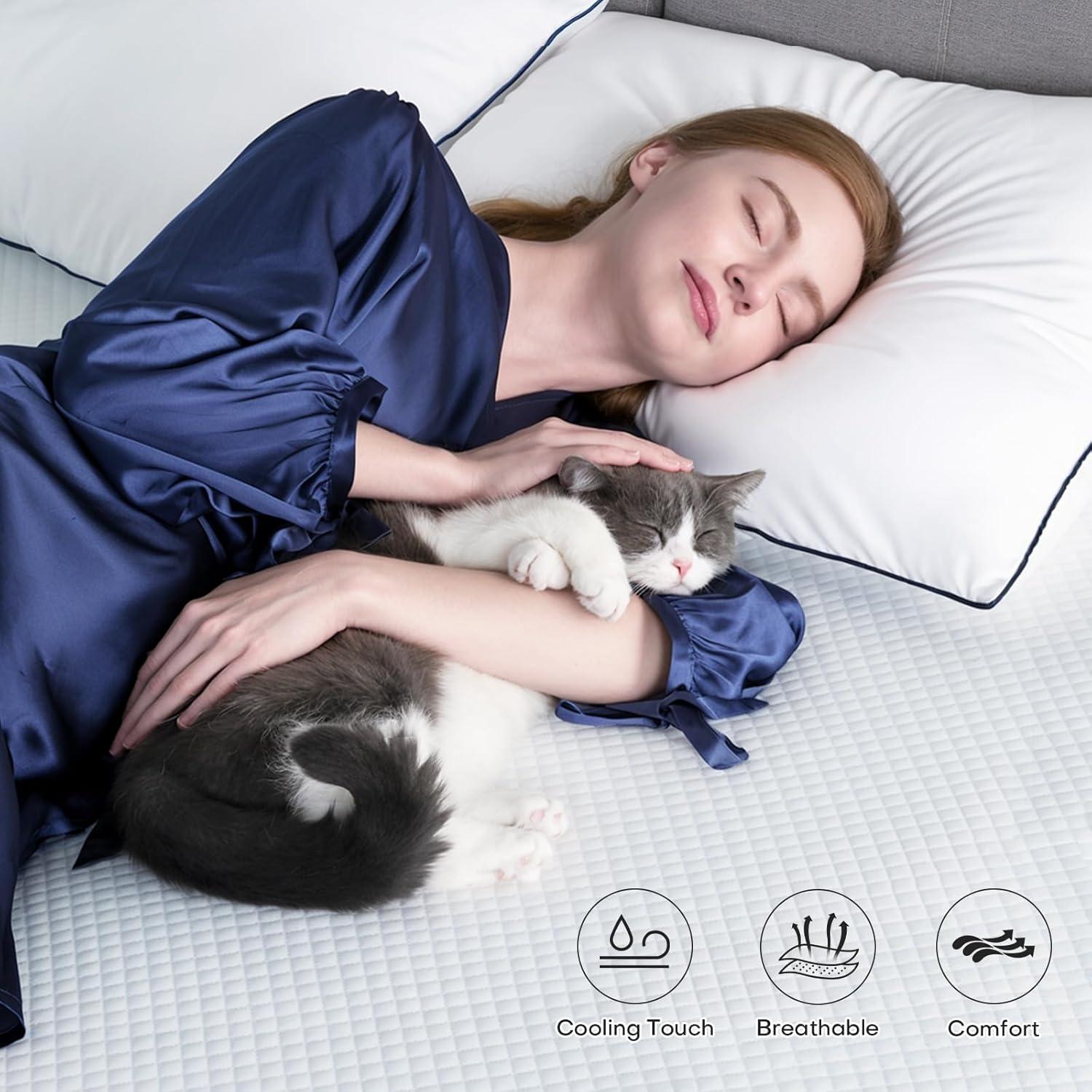 Colchón Viscoelástico Vipfree 3 Pulgadas Queen con Gel