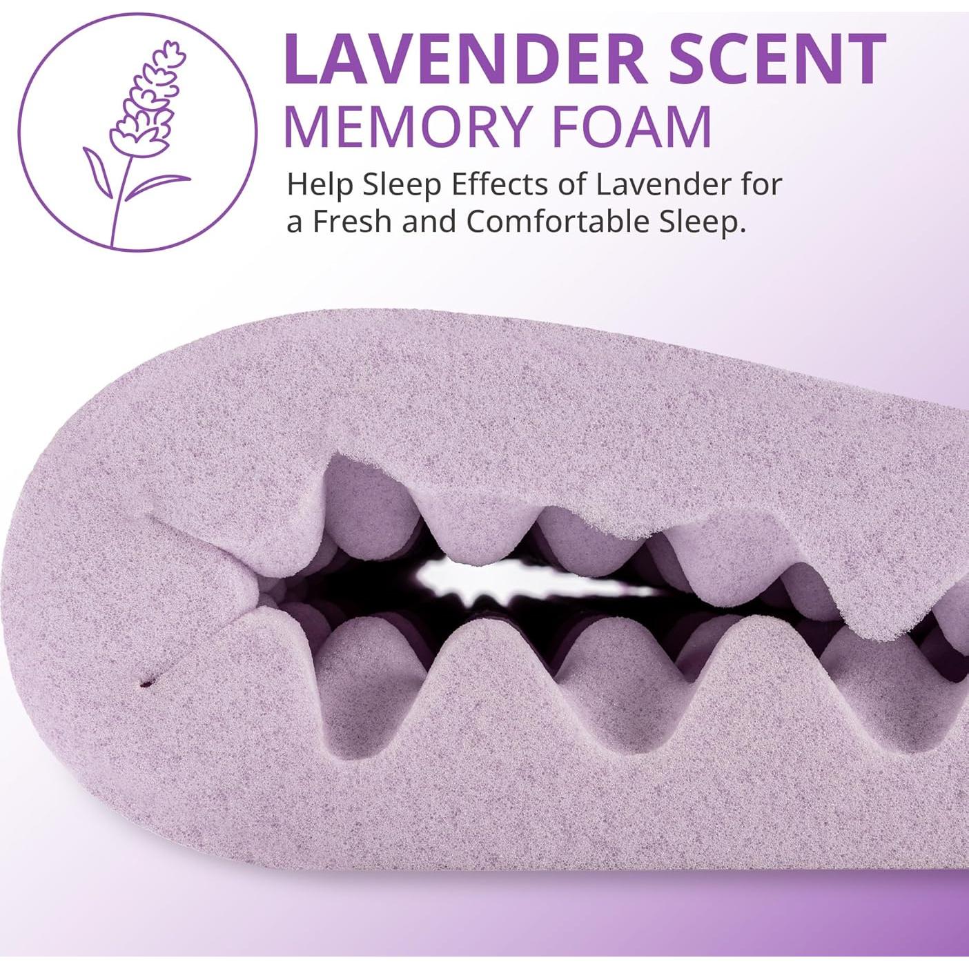 Cubierta de colchón viscoelástico EGOHOME 5 cm individual morado