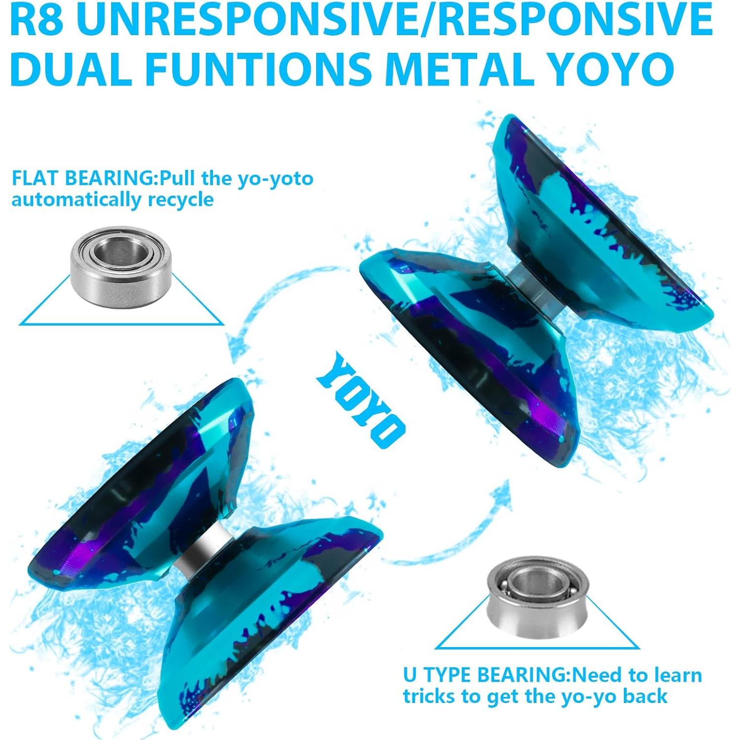 Yoyo WATIEOBOO R8 Responsivo y No Responsivo con Accesorios