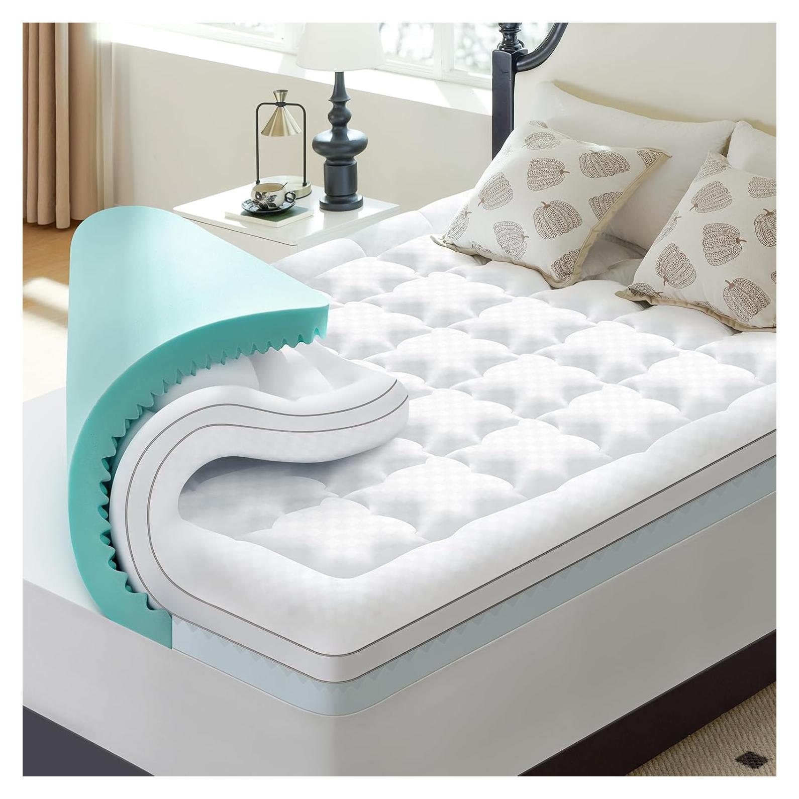 Colchón de Espuma con Memoria Choc Chick Twin XL 8.89 cm Gel Frío