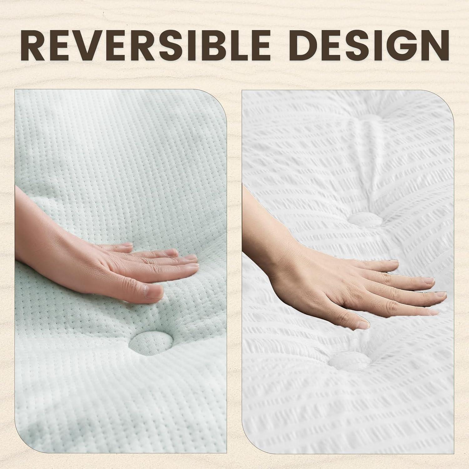 Cubierta de Colchón RV King QUIETSEA Espuma de Memoria Impermeable