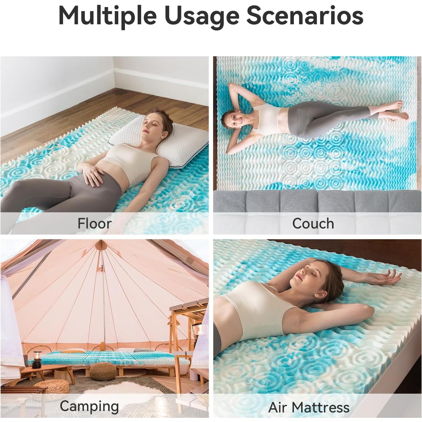 Colchón Acolchado AMICLIBER Queen 5 Zonas Espuma con Memoria