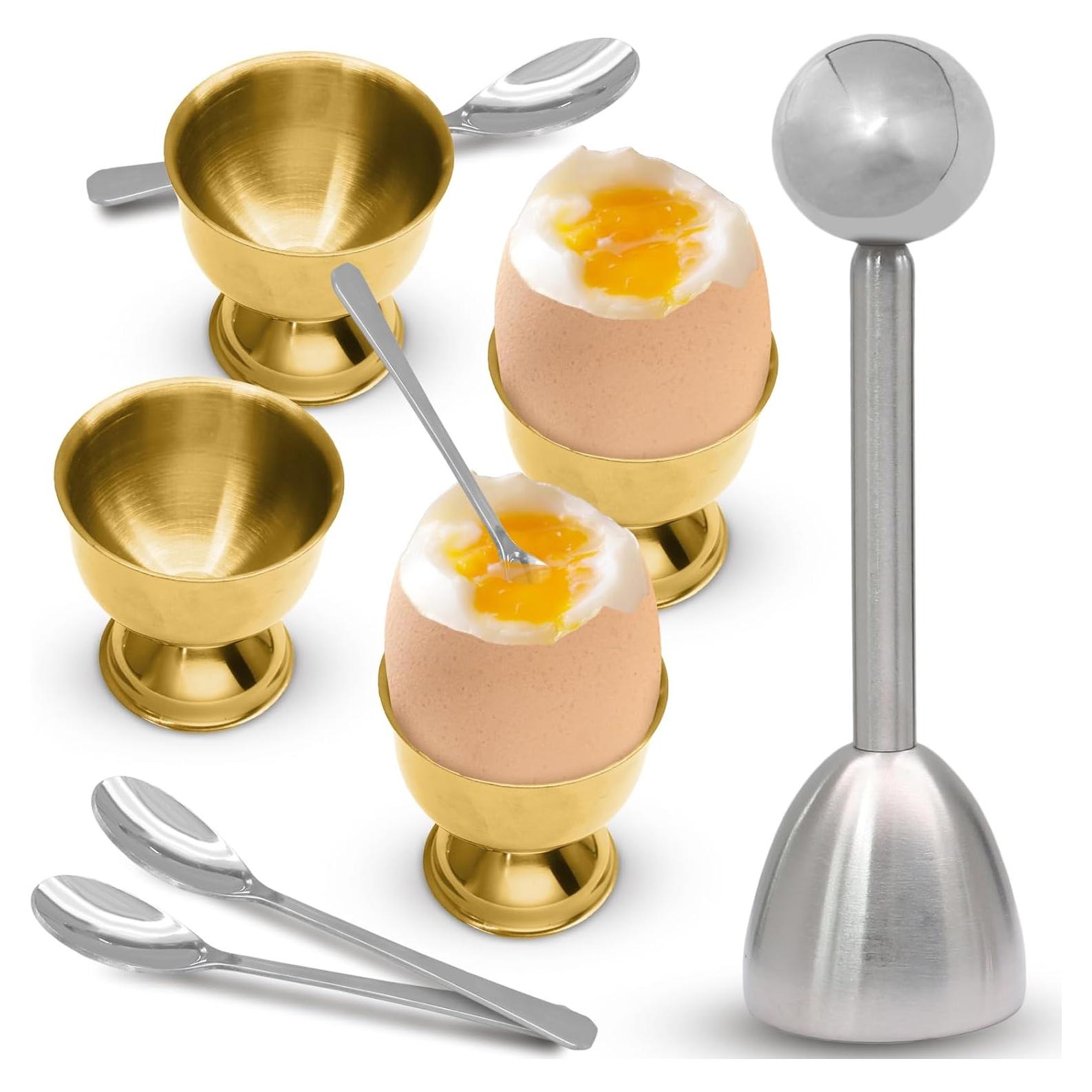 Juego de 9 Abridores de Huevo Acero Inoxidable Vibedor