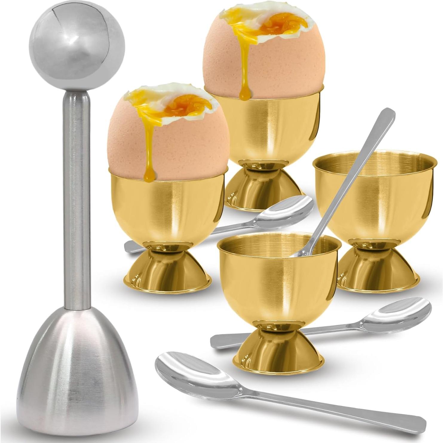 Juego de 9 Abridores de Huevo Acero Inoxidable Vibedor