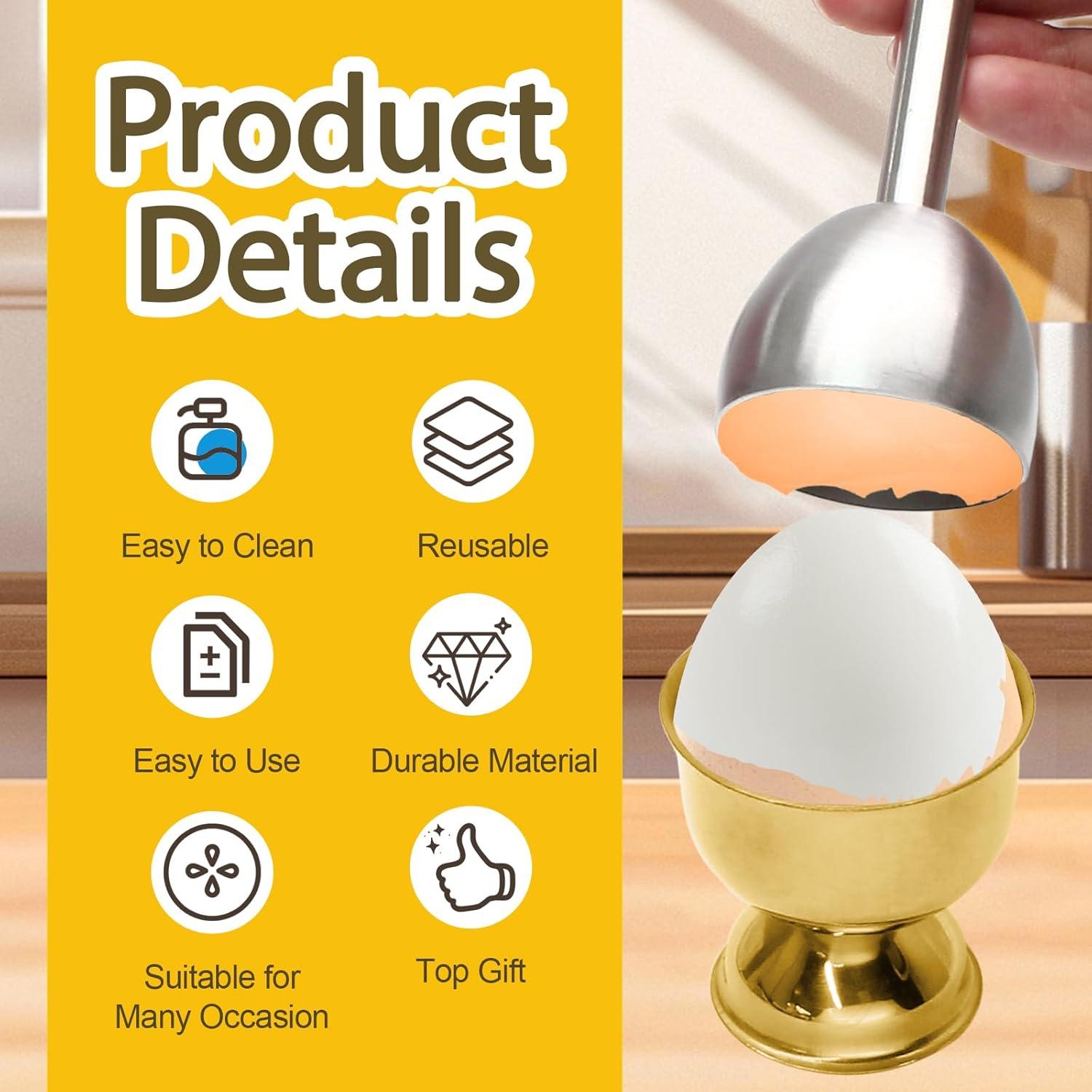 Juego de 9 Abridores de Huevo Acero Inoxidable Vibedor