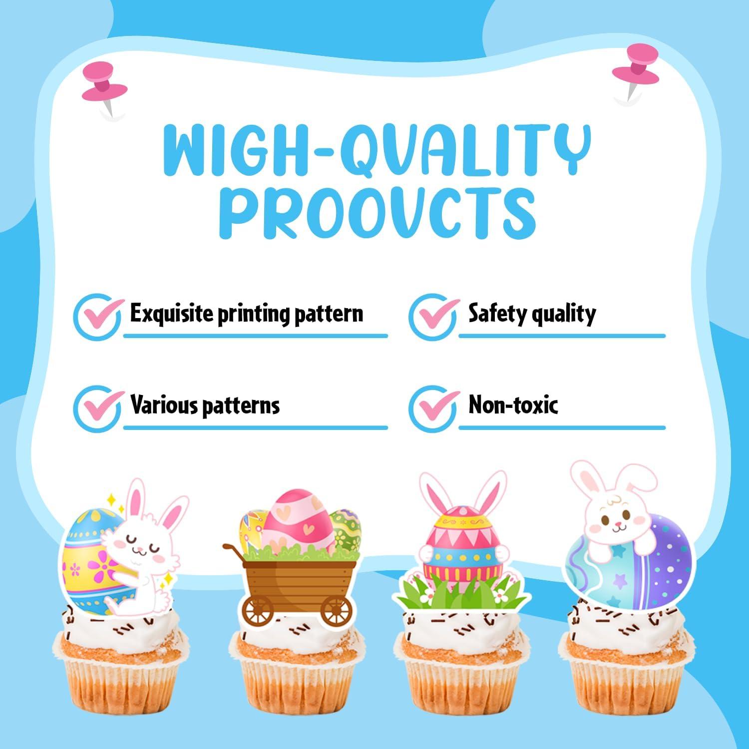 25 Piezas Decoraciones de Pastel de Pascua Fruitful Jewelry