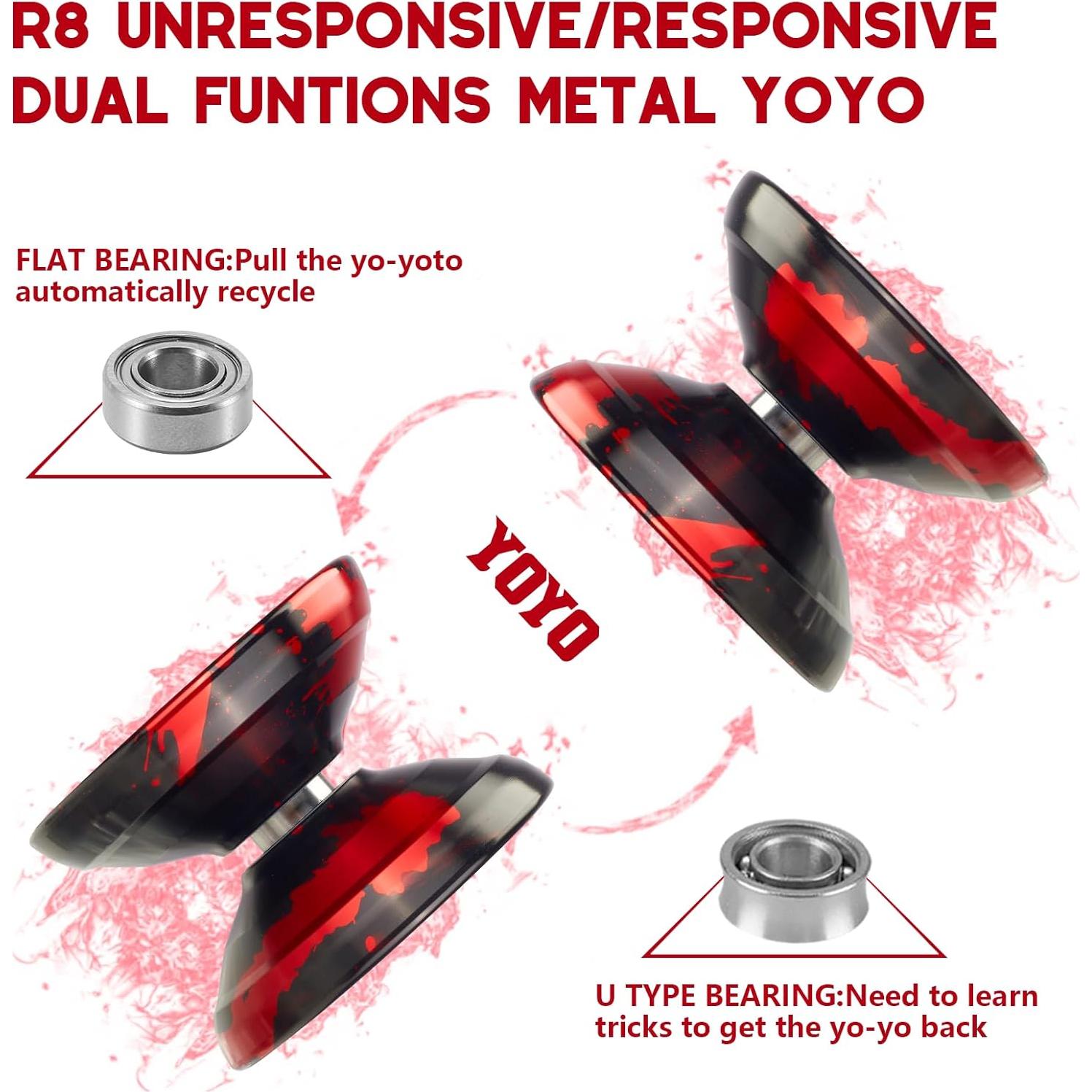 Yoyo WATIEOBOO R8 Responsivo y No Responsivo 9cm