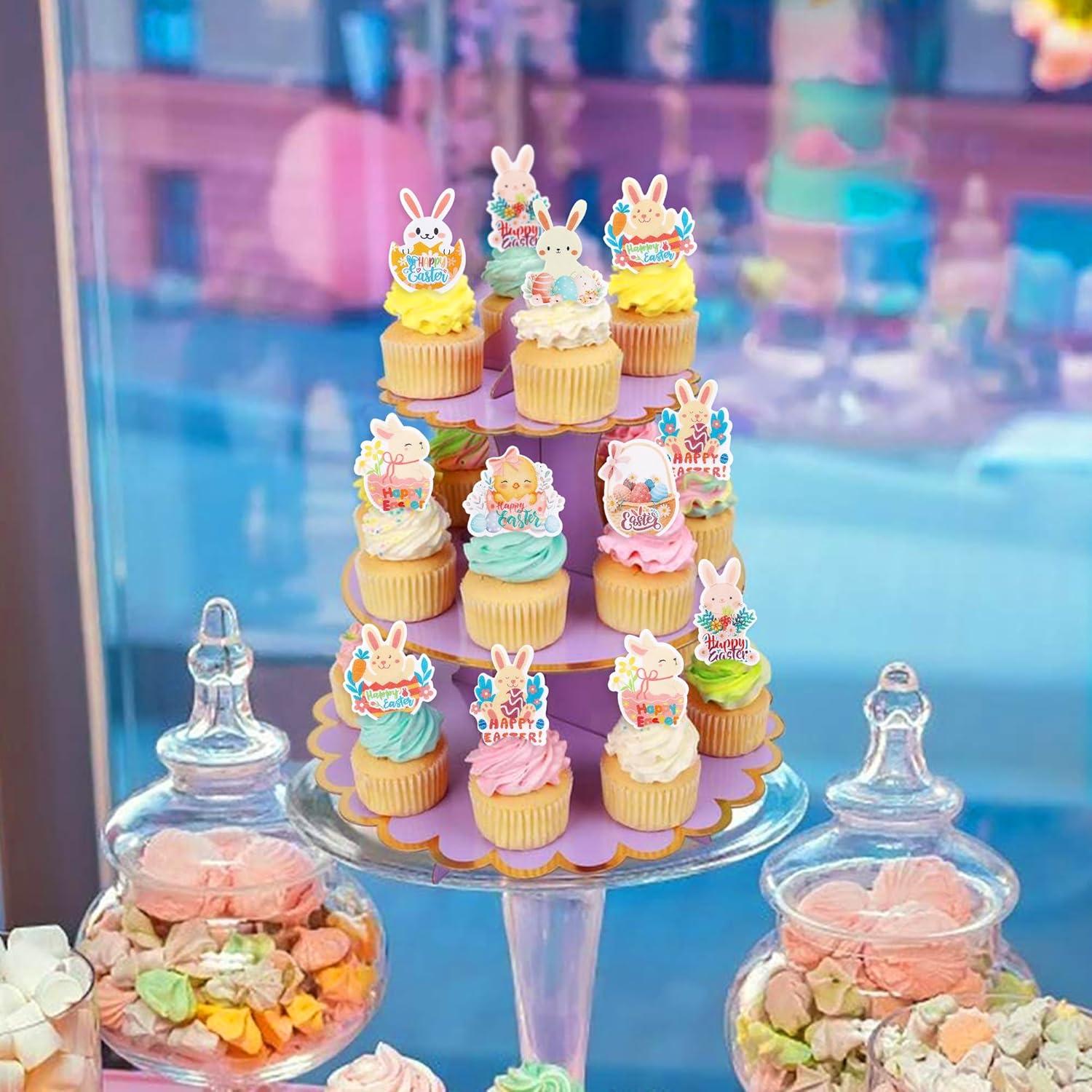 56 Decoraciones Comestibles para Cupcakes Giga Gud - Pascua