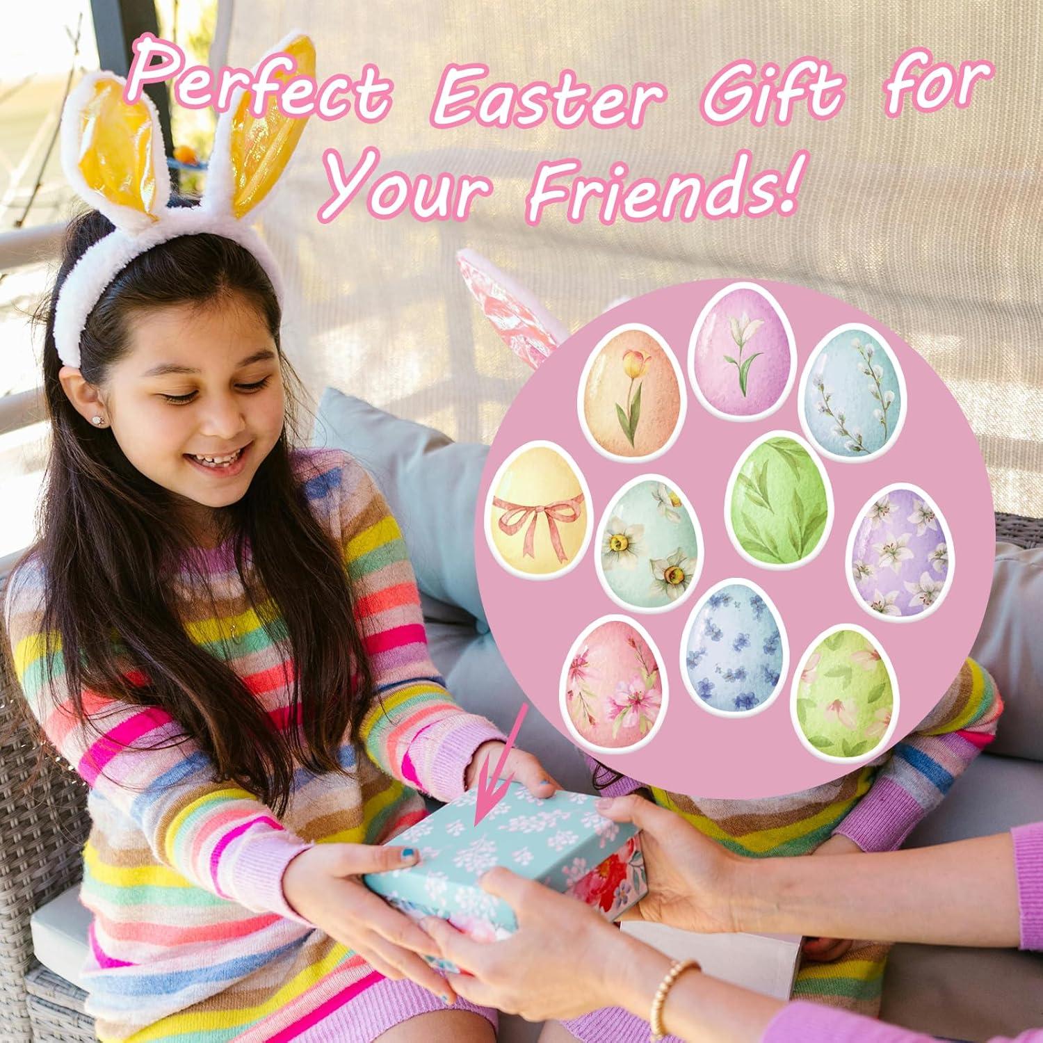 30 Decoraciones Comestibles de Huevos de Pascua Fyeoxle 4.5cm