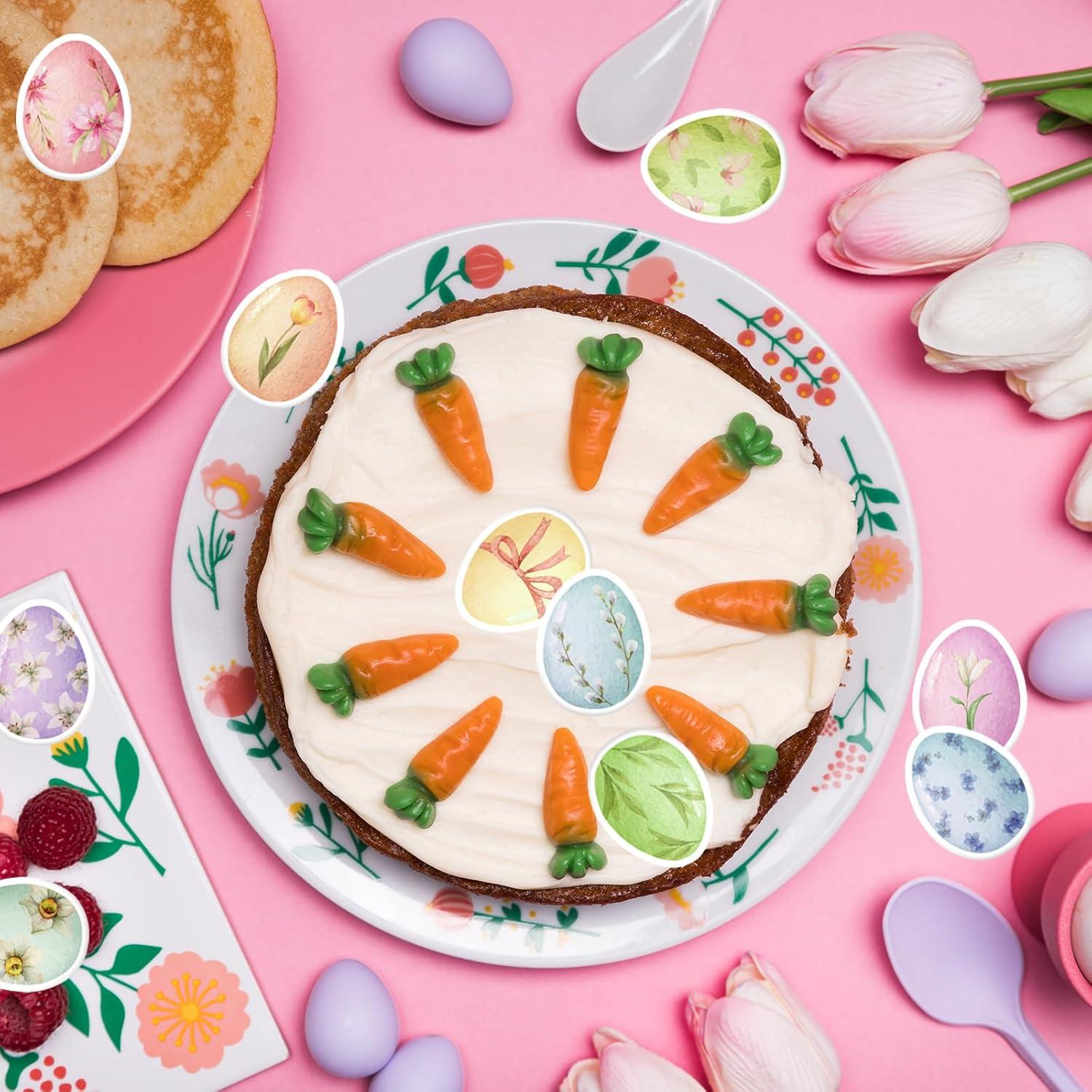 30 Decoraciones Comestibles de Huevos de Pascua Fyeoxle 4.5cm