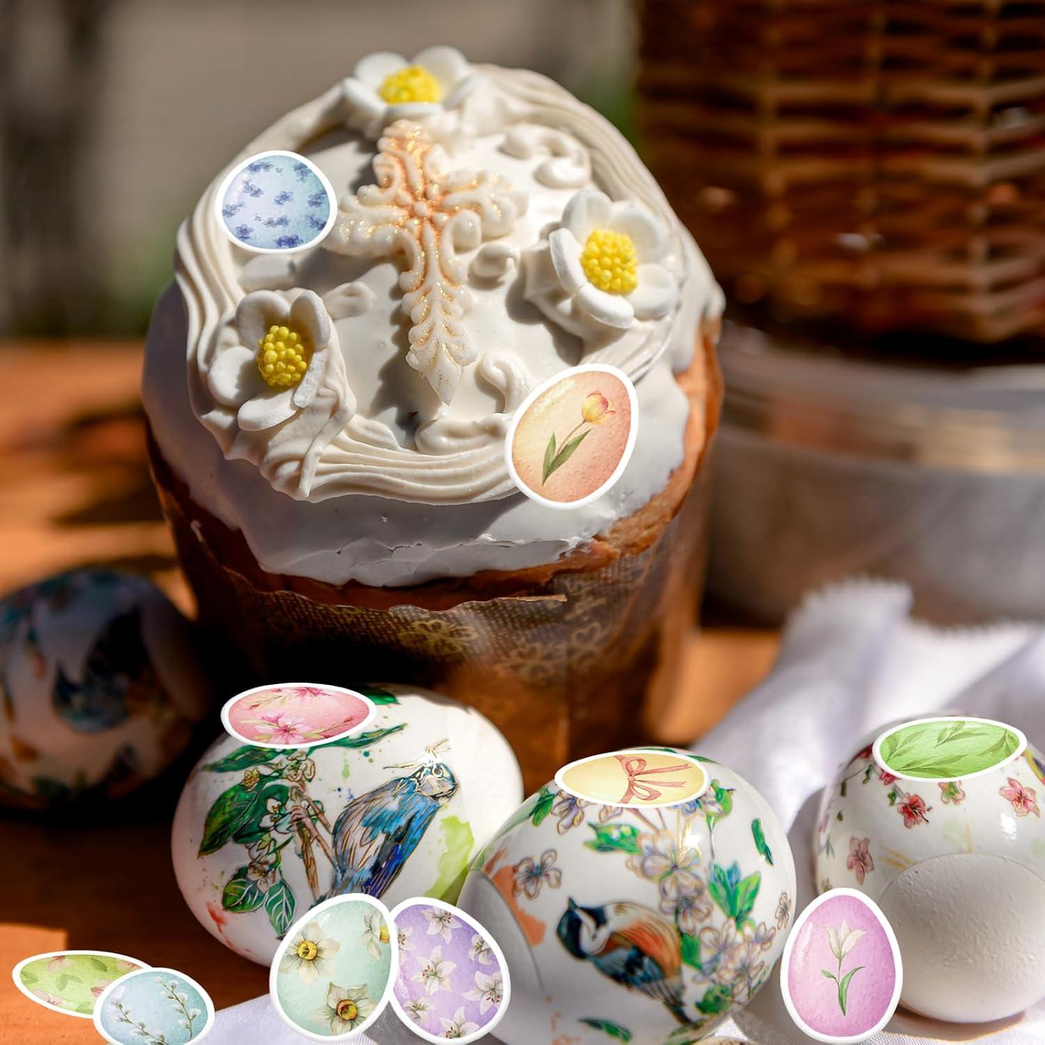 30 Decoraciones Comestibles de Huevos de Pascua Fyeoxle 4.5cm