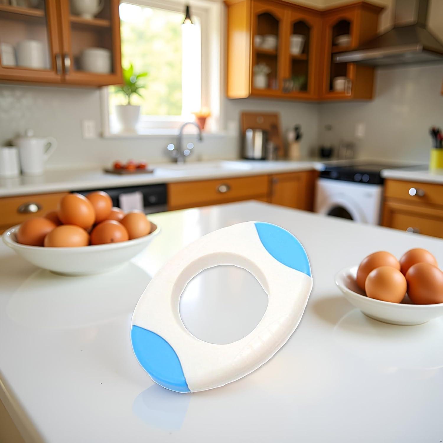 Cortador de Cáscara de Huevo Aoukoslt, Tijeras Azul, Utensilio de Cocina