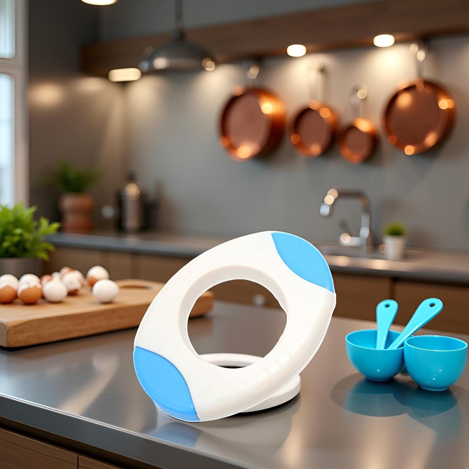 Cortador de Cáscara de Huevo Aoukoslt, Tijeras Azul, Utensilio de Cocina