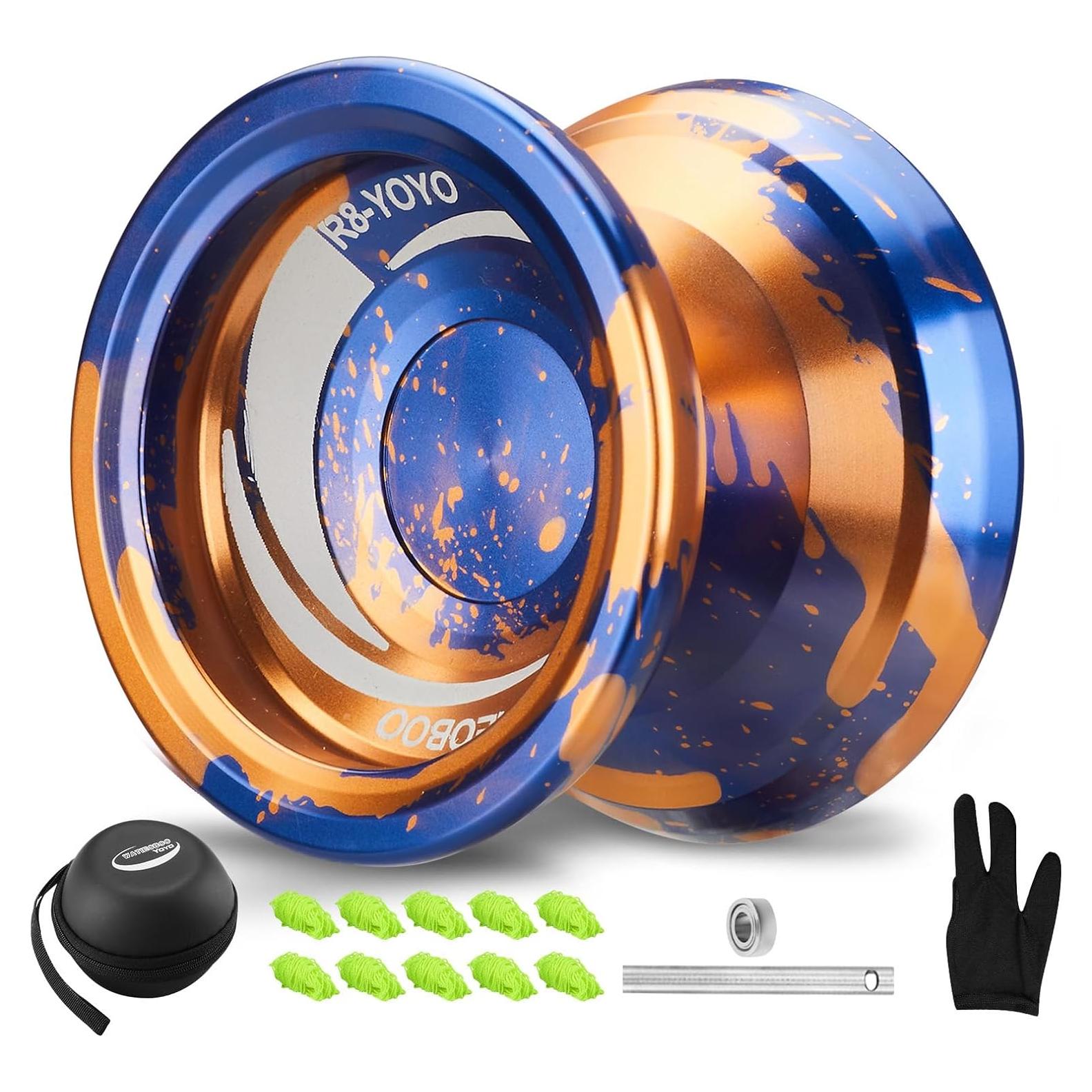 Yoyo Profesional WATIEOBOO R8 Azul y Oro para Niños