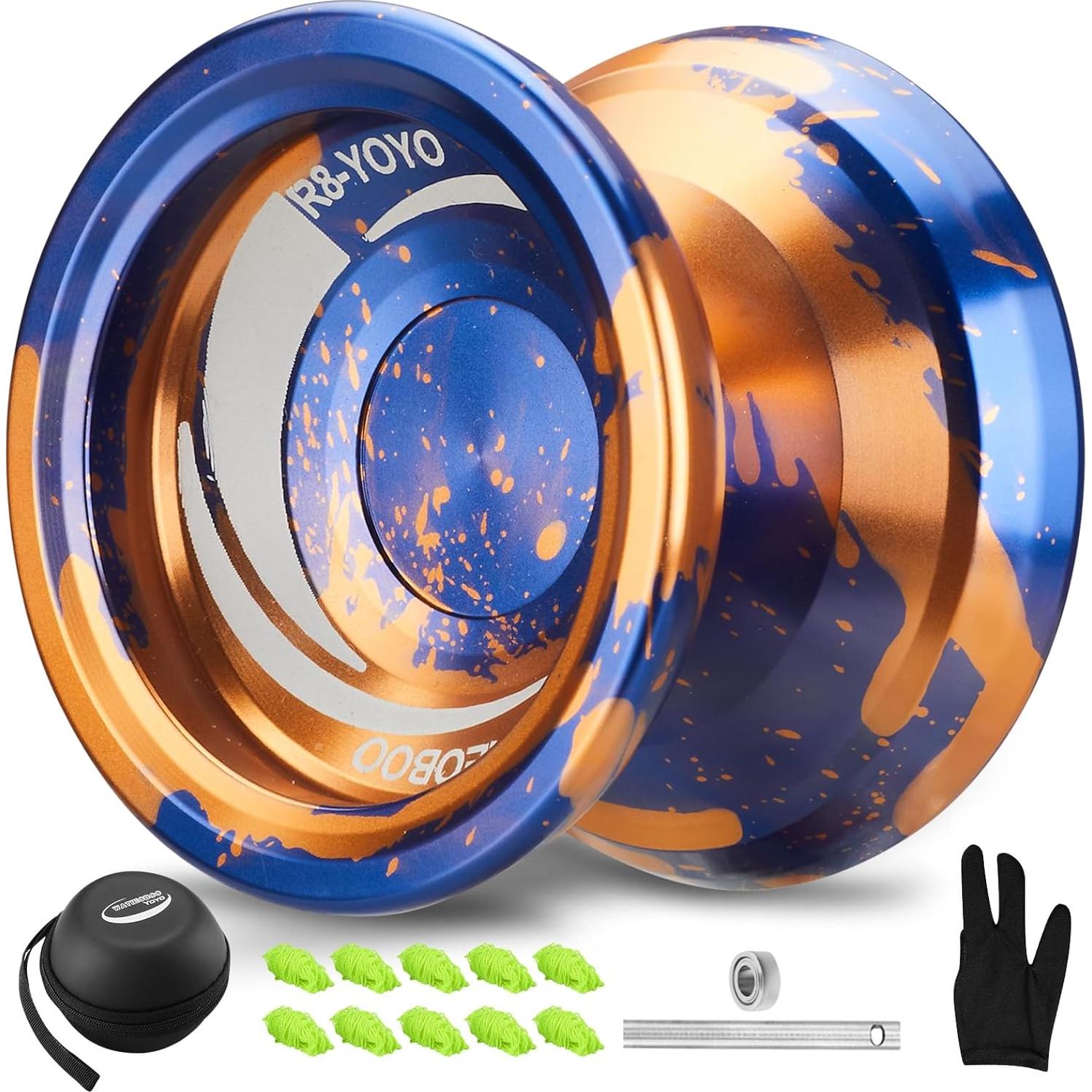 Yoyo Profesional WATIEOBOO R8 Azul y Oro para Niños