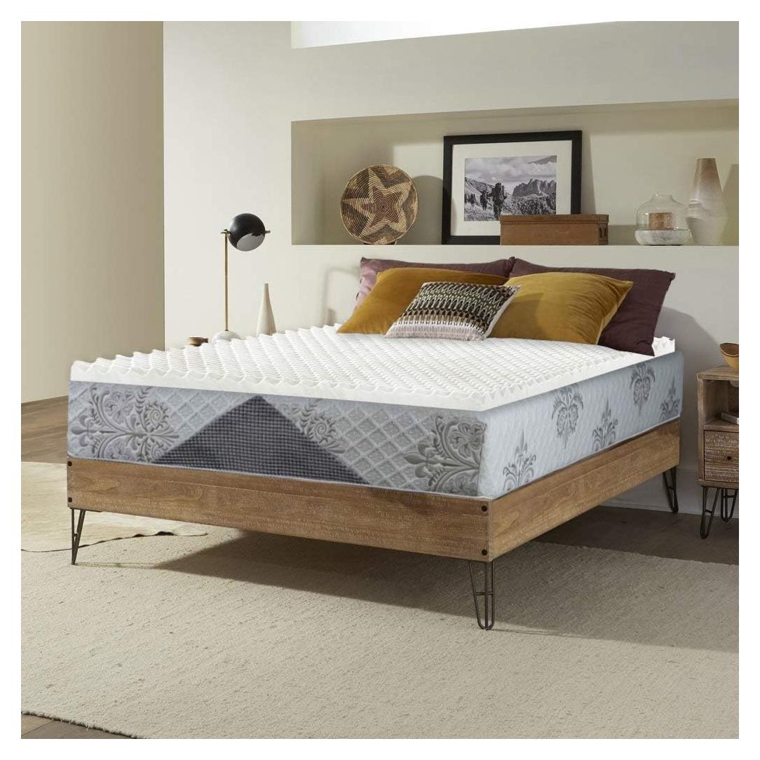 Topper de Colchón Nutan 3 Pulgadas Espuma Convoluta Individual