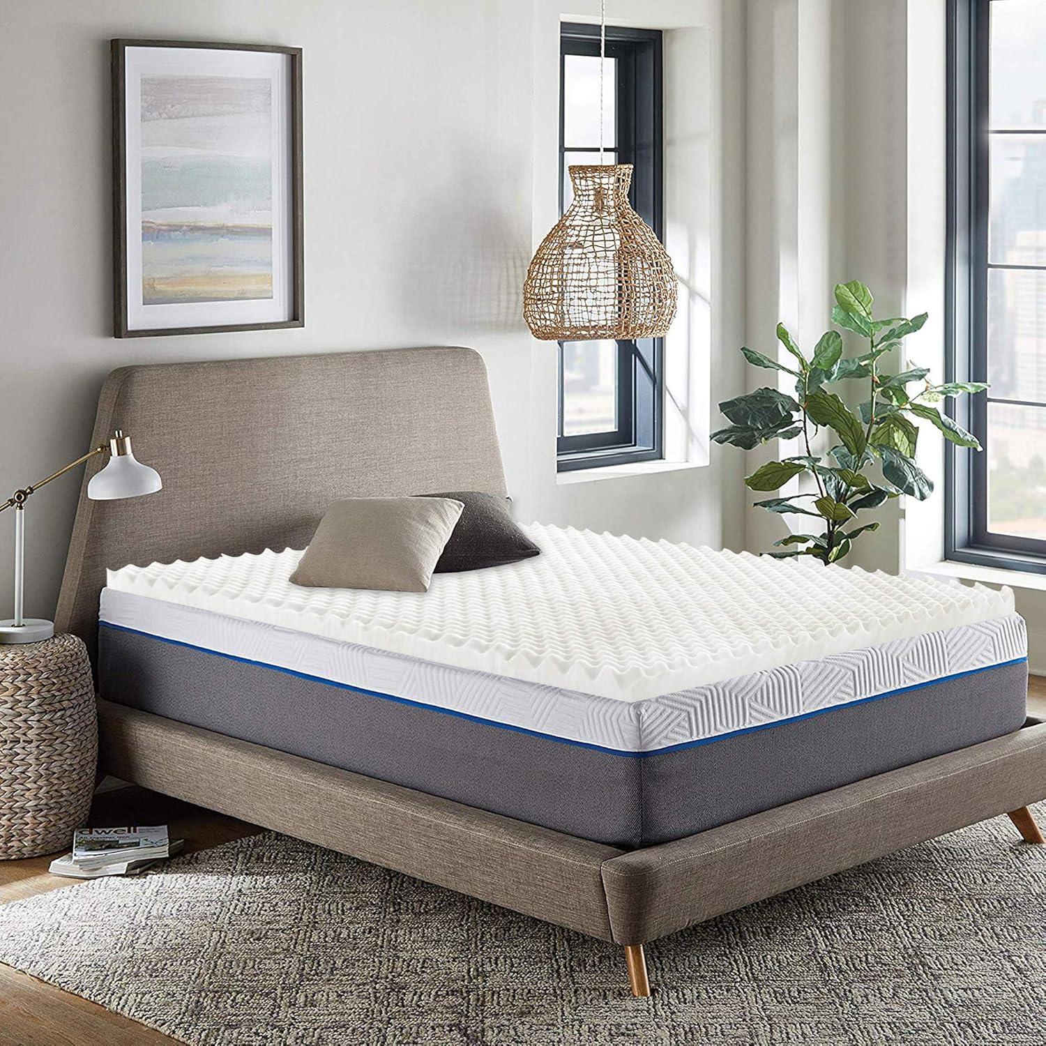 Topper de Colchón Nutan 3 Pulgadas Espuma Convoluta Individual