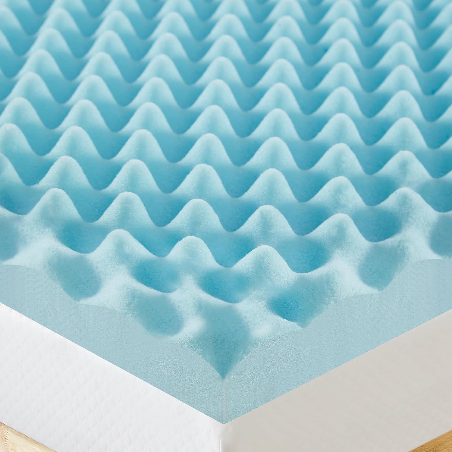 Colchón Topper Espuma de Memoria Genérico 10 cm Twin Refrigerante