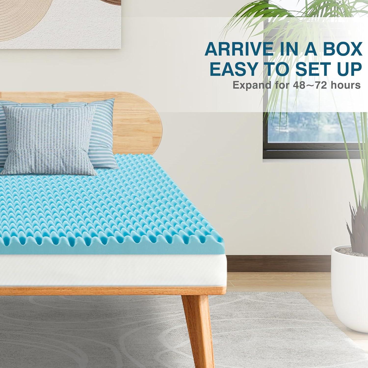 Colchón Topper Espuma de Memoria Genérico 10 cm Twin Refrigerante