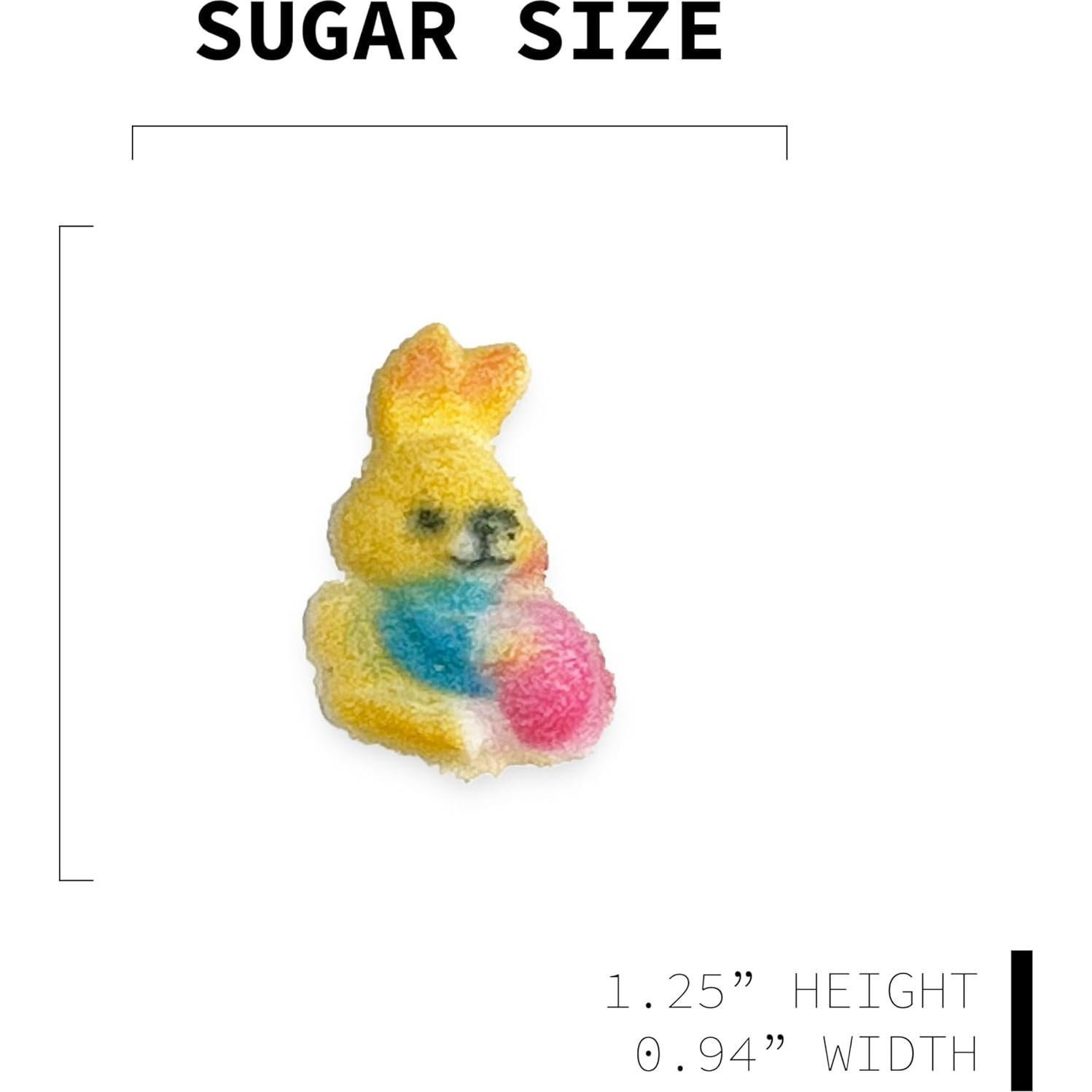 Decoraciones Comestibles de Azúcar para Pascua - 24 Piezas