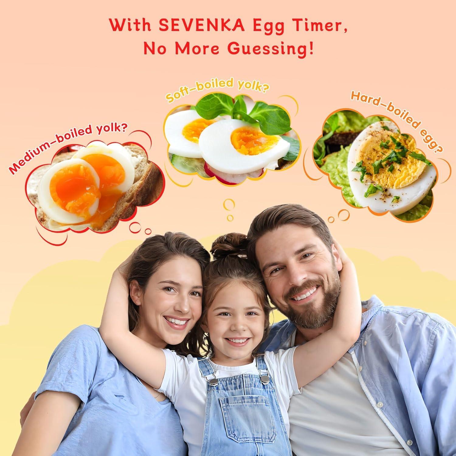 Temporizadores de Huevos SEVENKA - 2 Piezas, Color Sensible