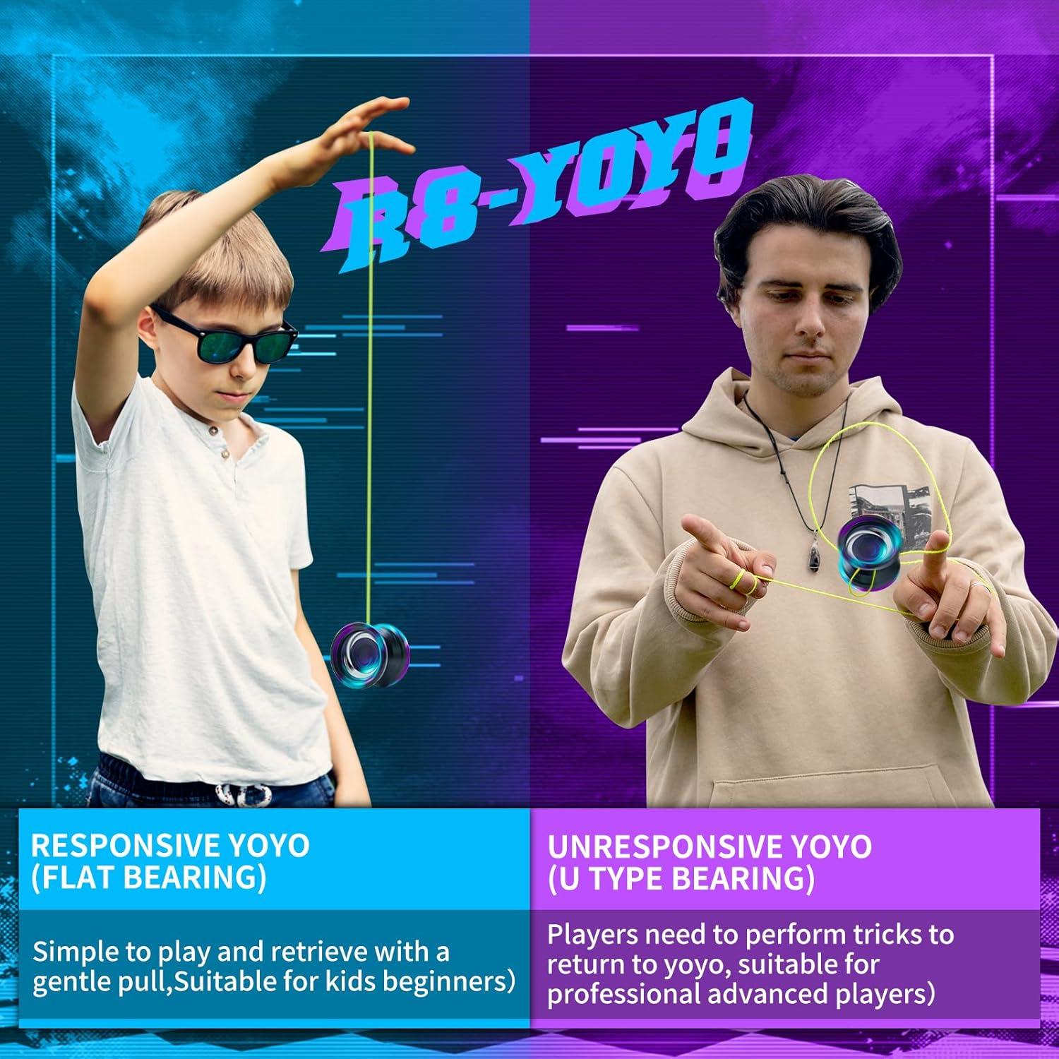 Yoyo WATIEOBOO R8 Profesional de Metal con Accesorios