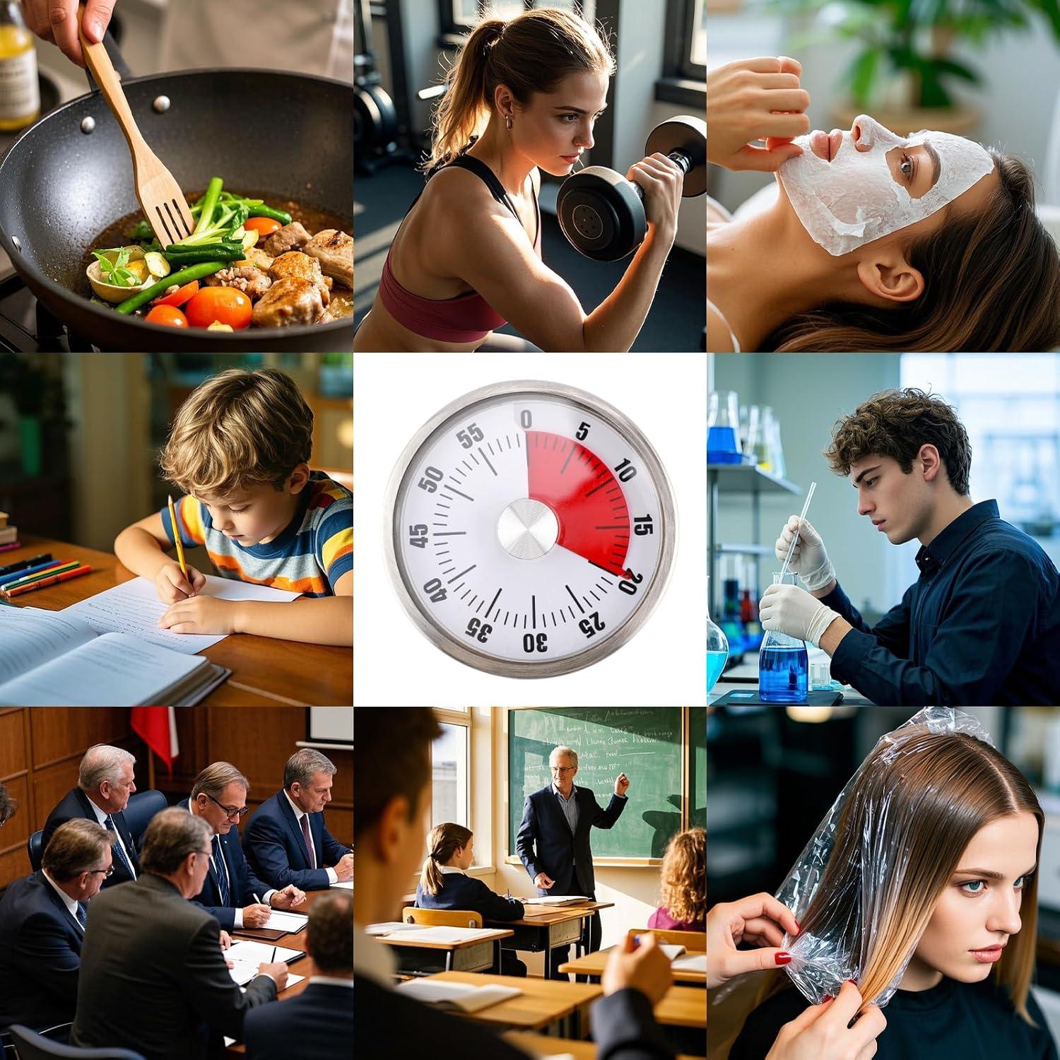 Temporizador de Cocina Mecánico BOXOB Multicolor 6cm