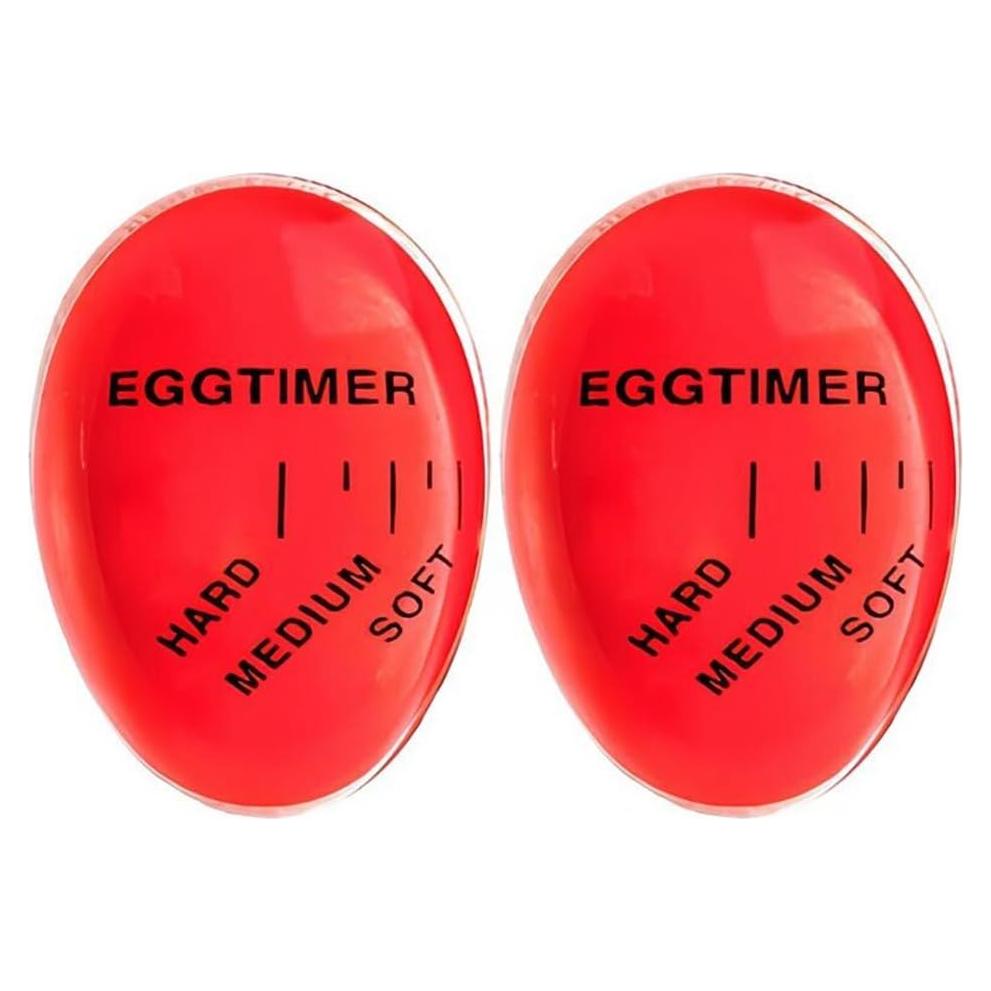 Paquete de 2 Temporizadores de Huevo Genérico Rojo 56mm