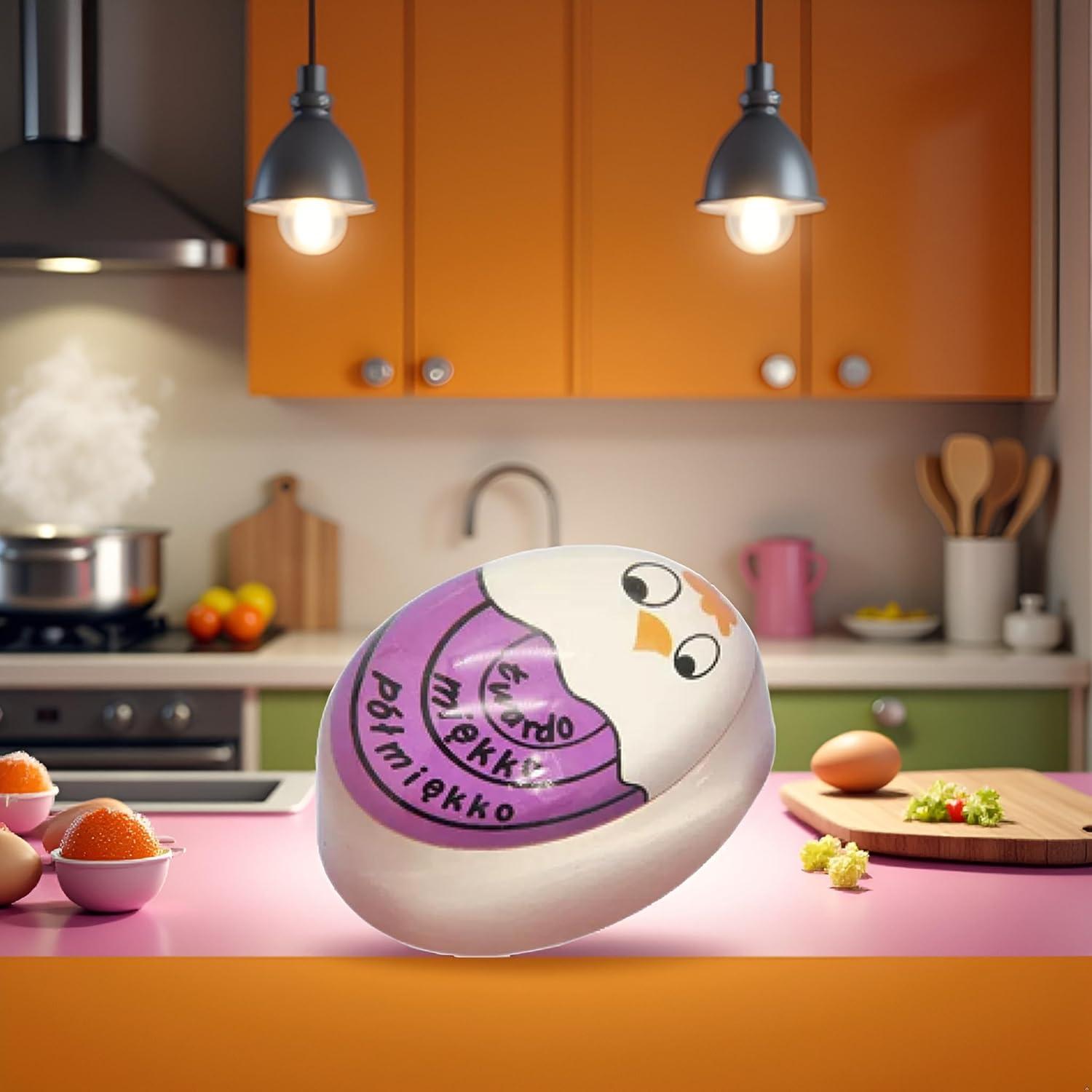 Temporizador de Cocina Jowxsx Púrpura para Huevos Cocidos