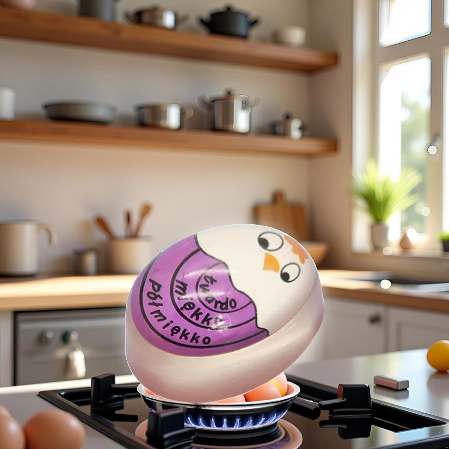 Temporizador de Cocina Jowxsx Púrpura para Huevos Cocidos