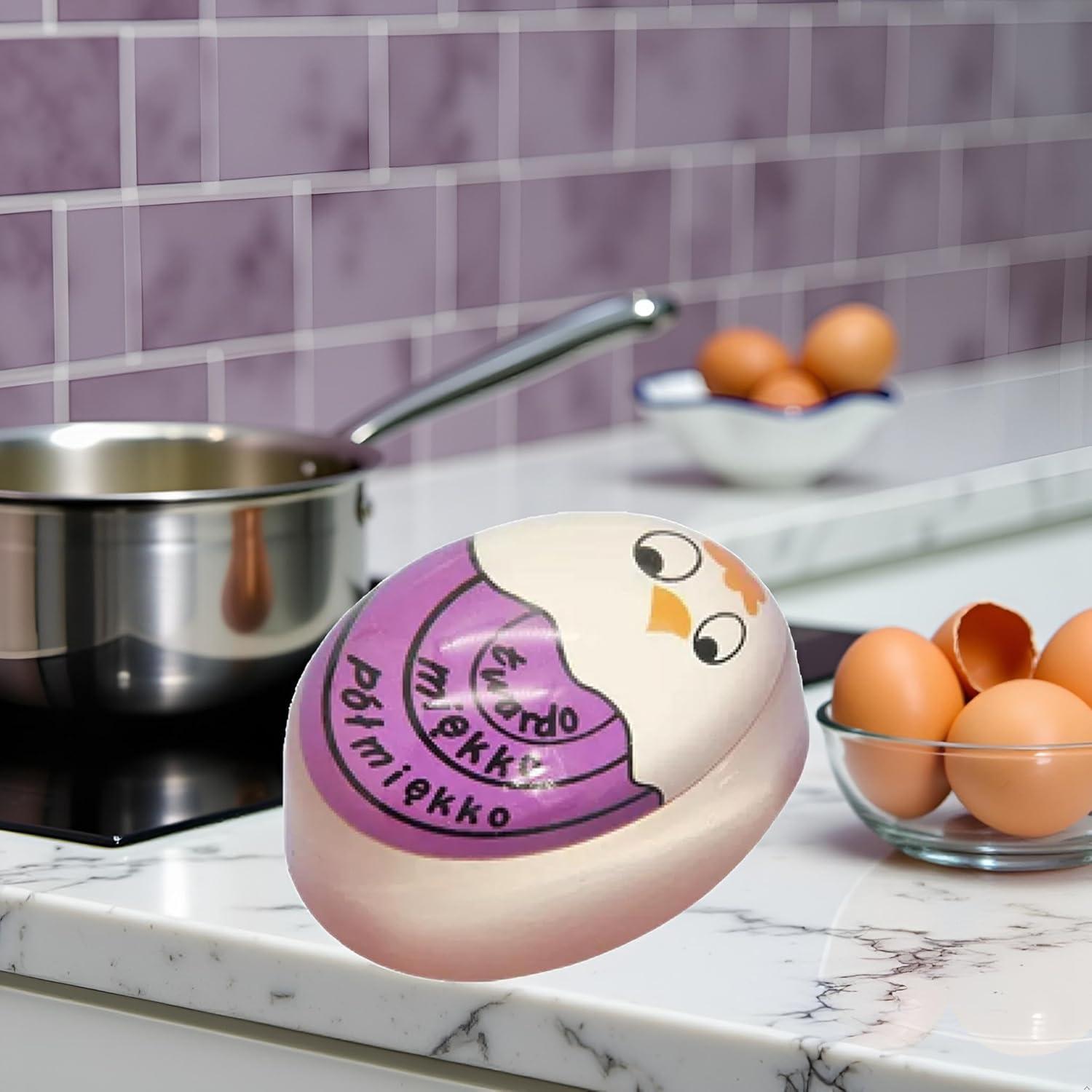 Temporizador de Cocina Jowxsx Púrpura para Huevos Cocidos