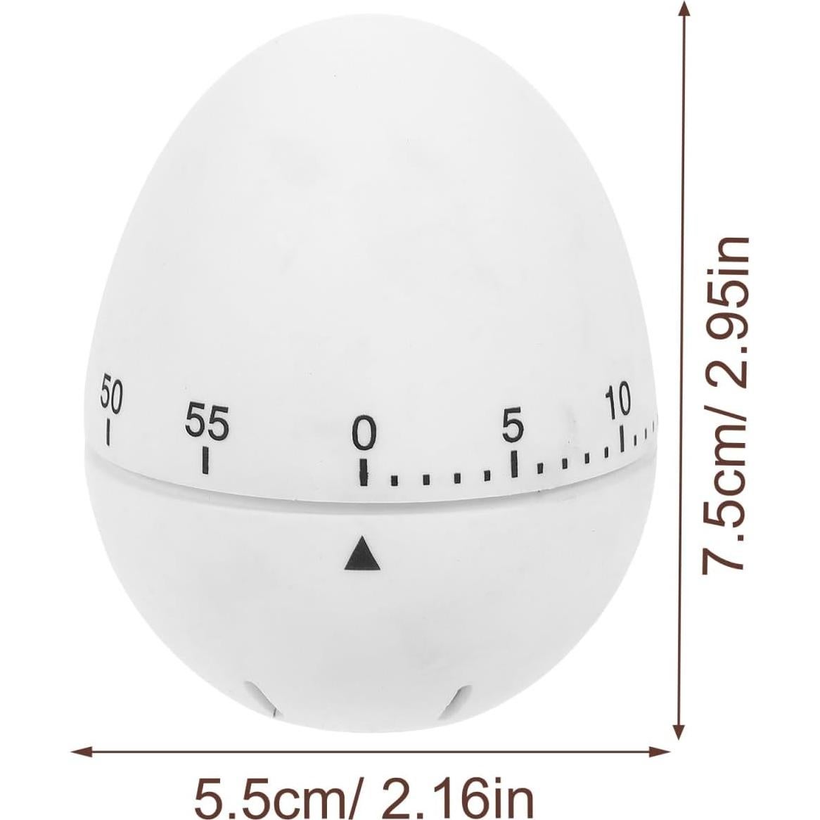 Temporizador de Cocina Mecánico Cabilock, Diseño de Huevo, 7.5 cm